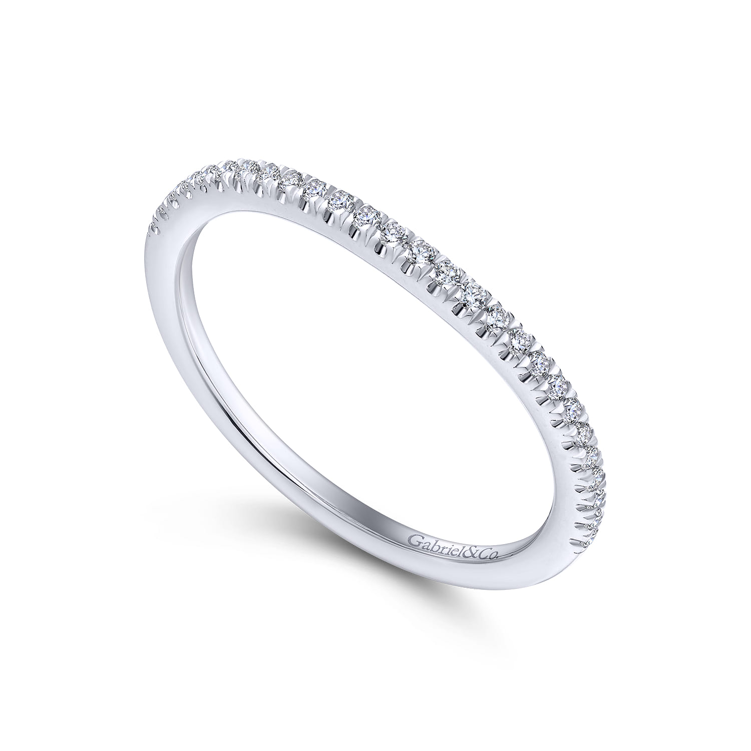 Matching Wedding Band in 14K White Gold, photograph 3