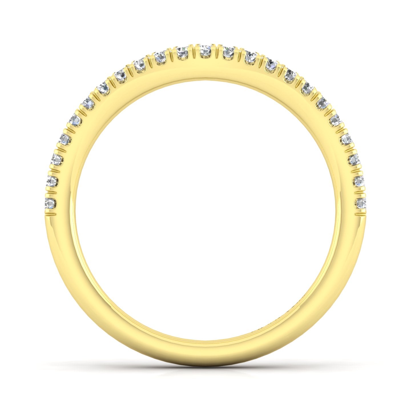 Matching Wedding Band in 14K Yellow Gold, photograph 2