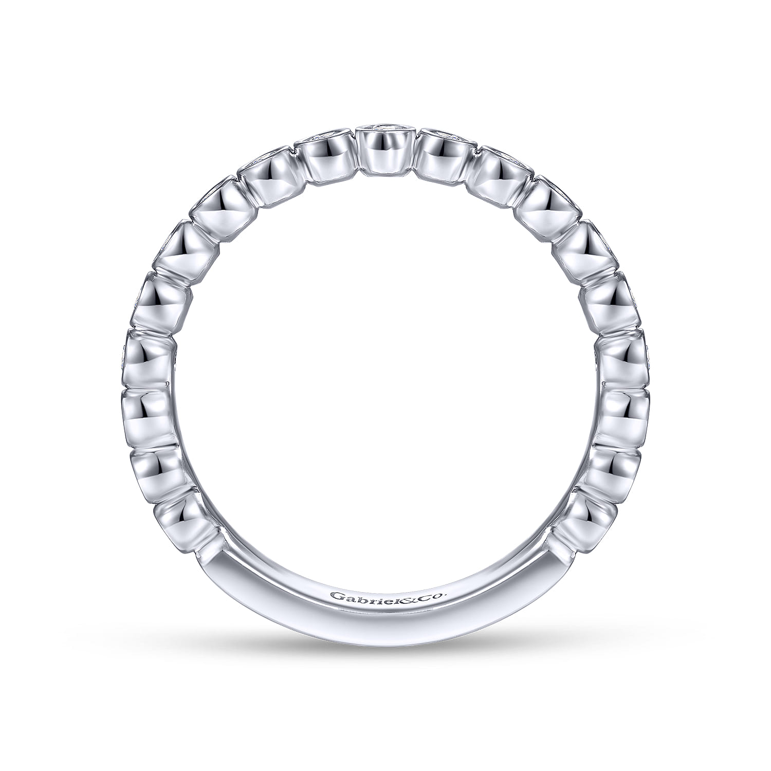 Matching Wedding Band in 14K White Gold, photograph 2