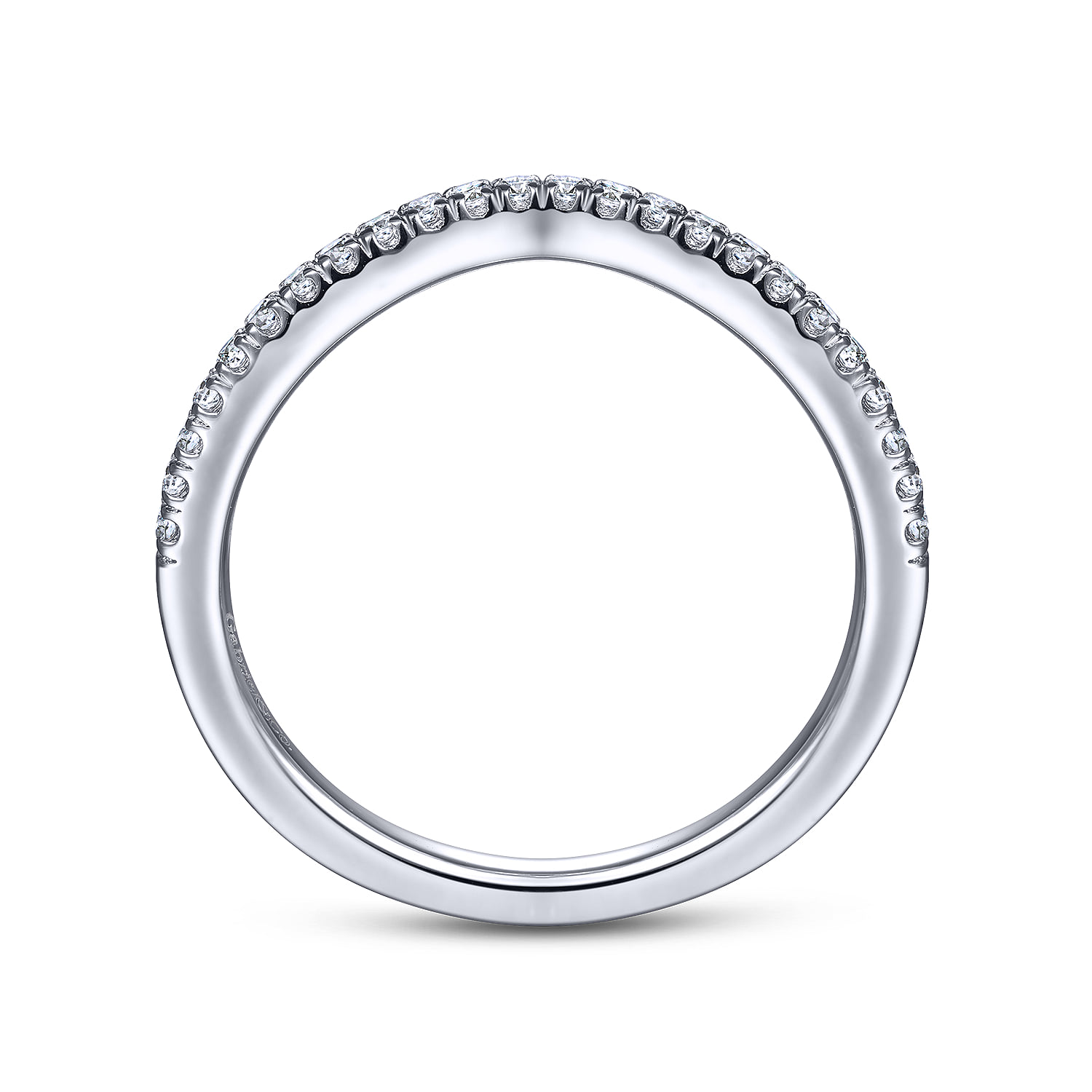 Matching Wedding Band in 14K White Gold, photograph 2