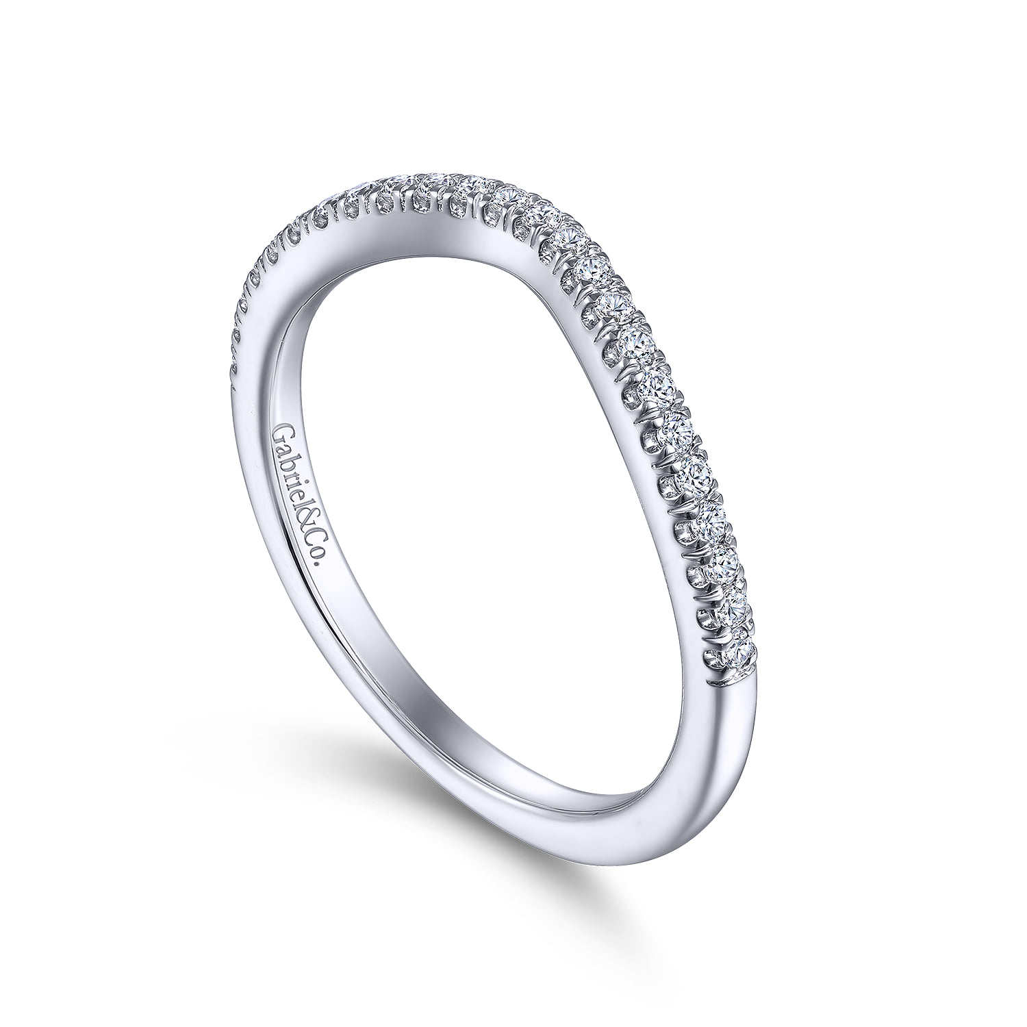 Matching Wedding Band in 14K White Gold, photograph 3