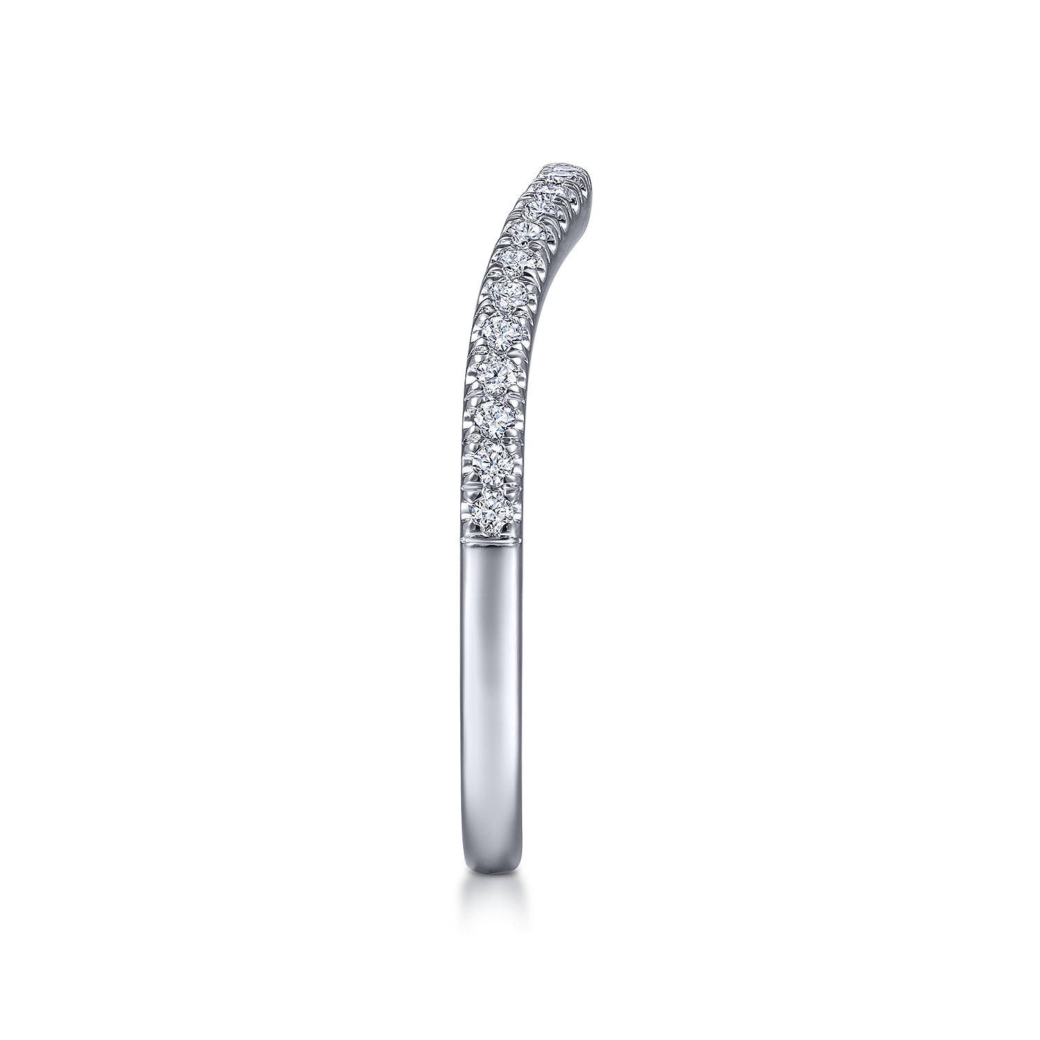 Matching Wedding Band in 14K White Gold, photograph 5