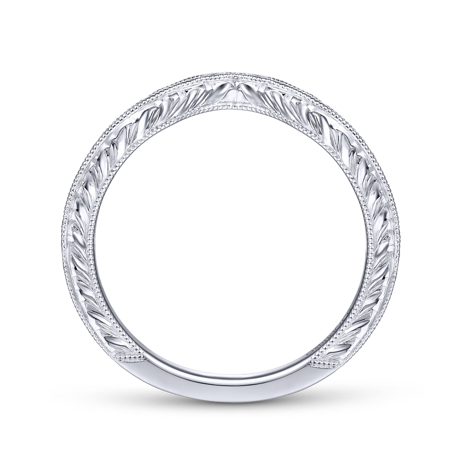 Matching Wedding Band in 14K White Gold, photograph 2