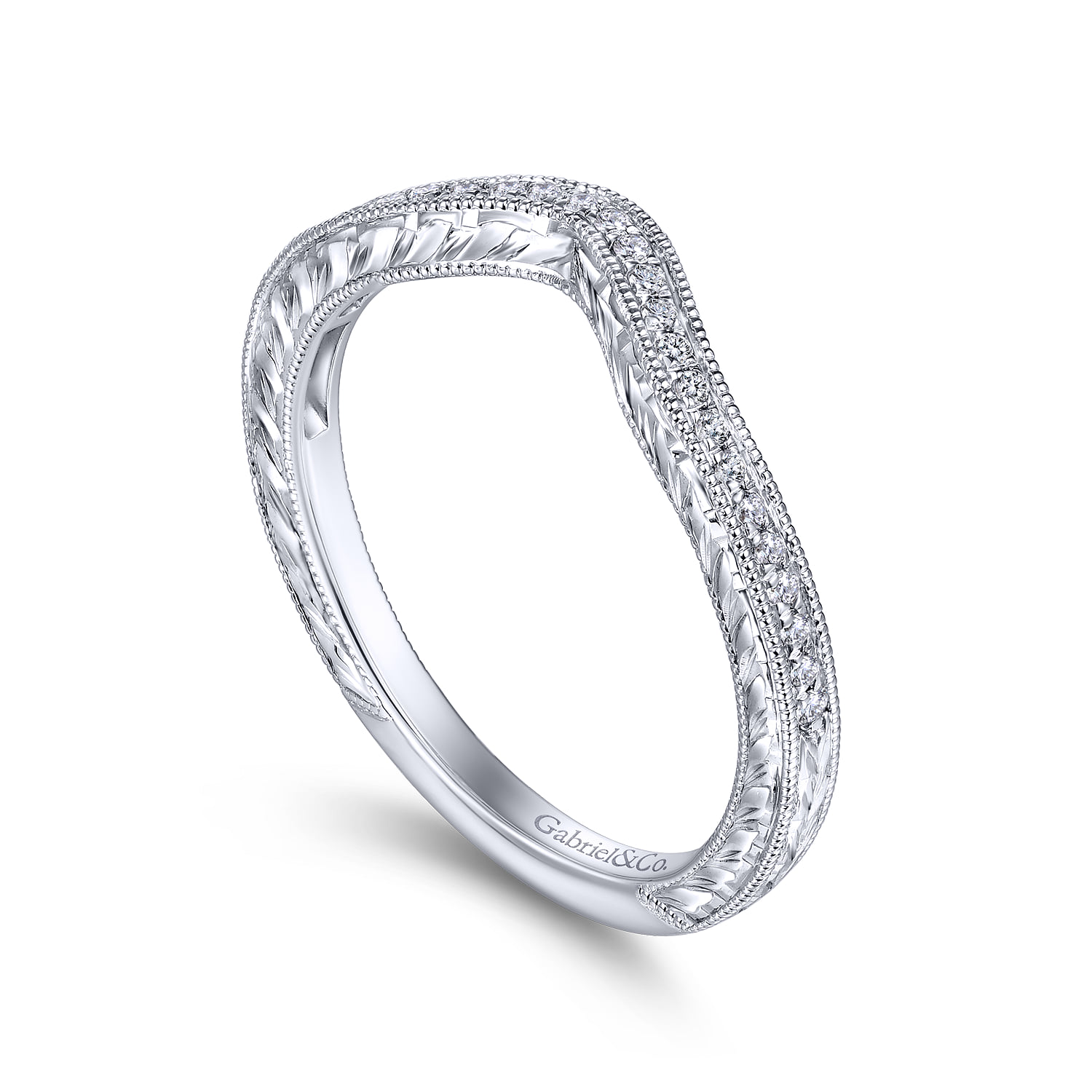 Matching Wedding Band in 14K White Gold, photograph 3