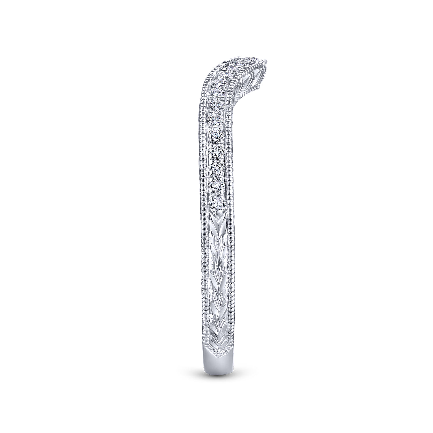 Matching Wedding Band in 14K White Gold, photograph 5