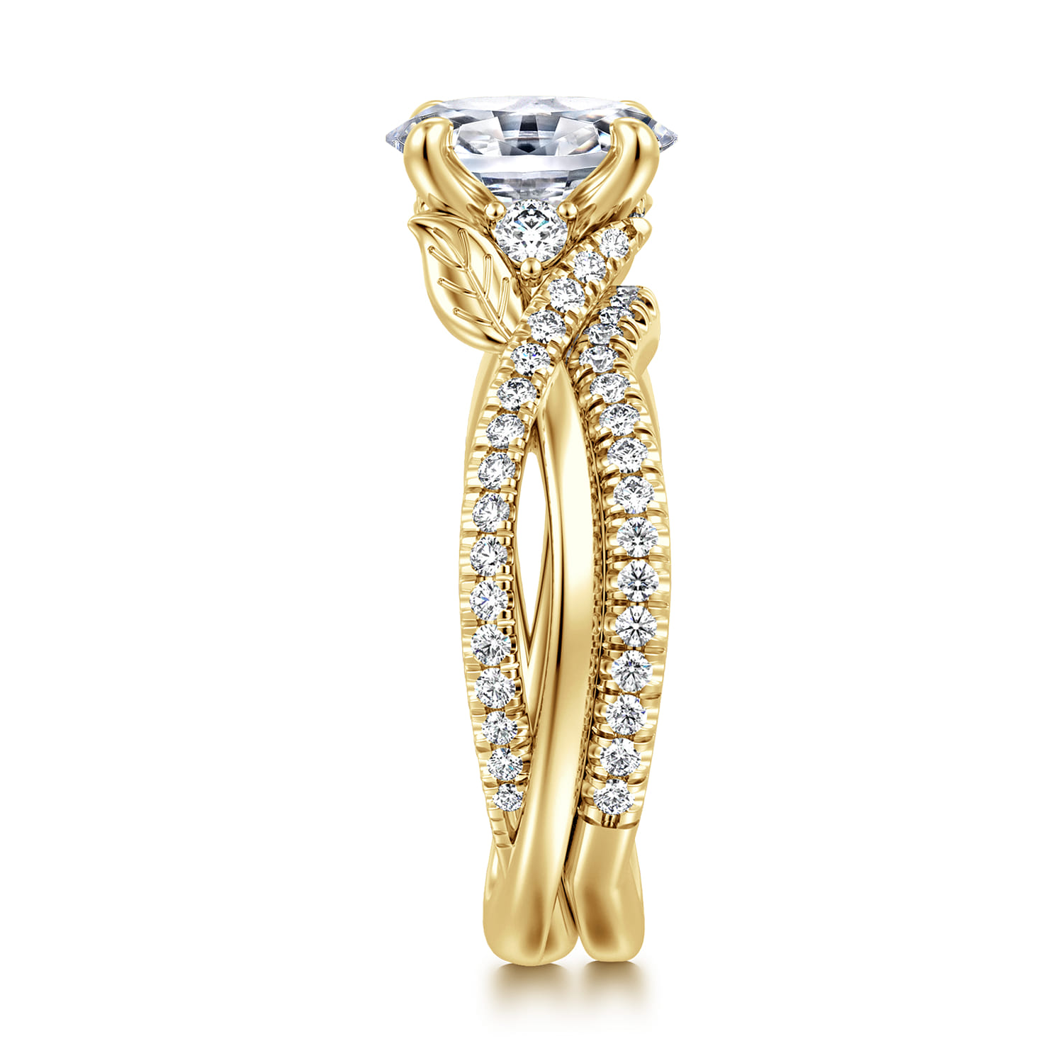 Diamond Matching Wedding Band in 14K Yellow Gold, photograph 5