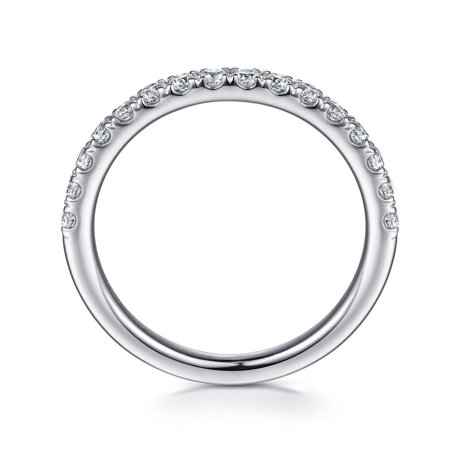 Matching Wedding Band in 14K White Gold, photograph 2