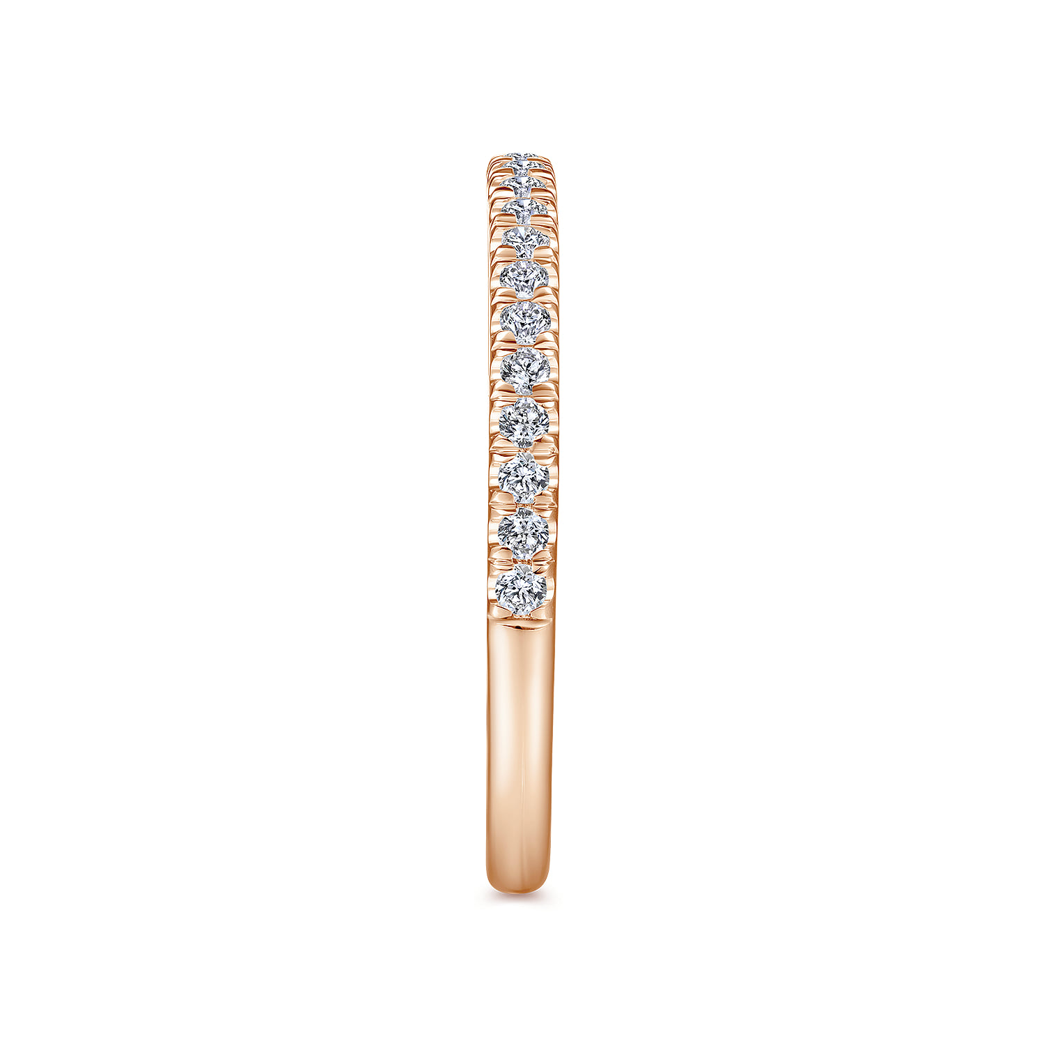 Matching Wedding Band in 14K Rose Gold, photograph 5