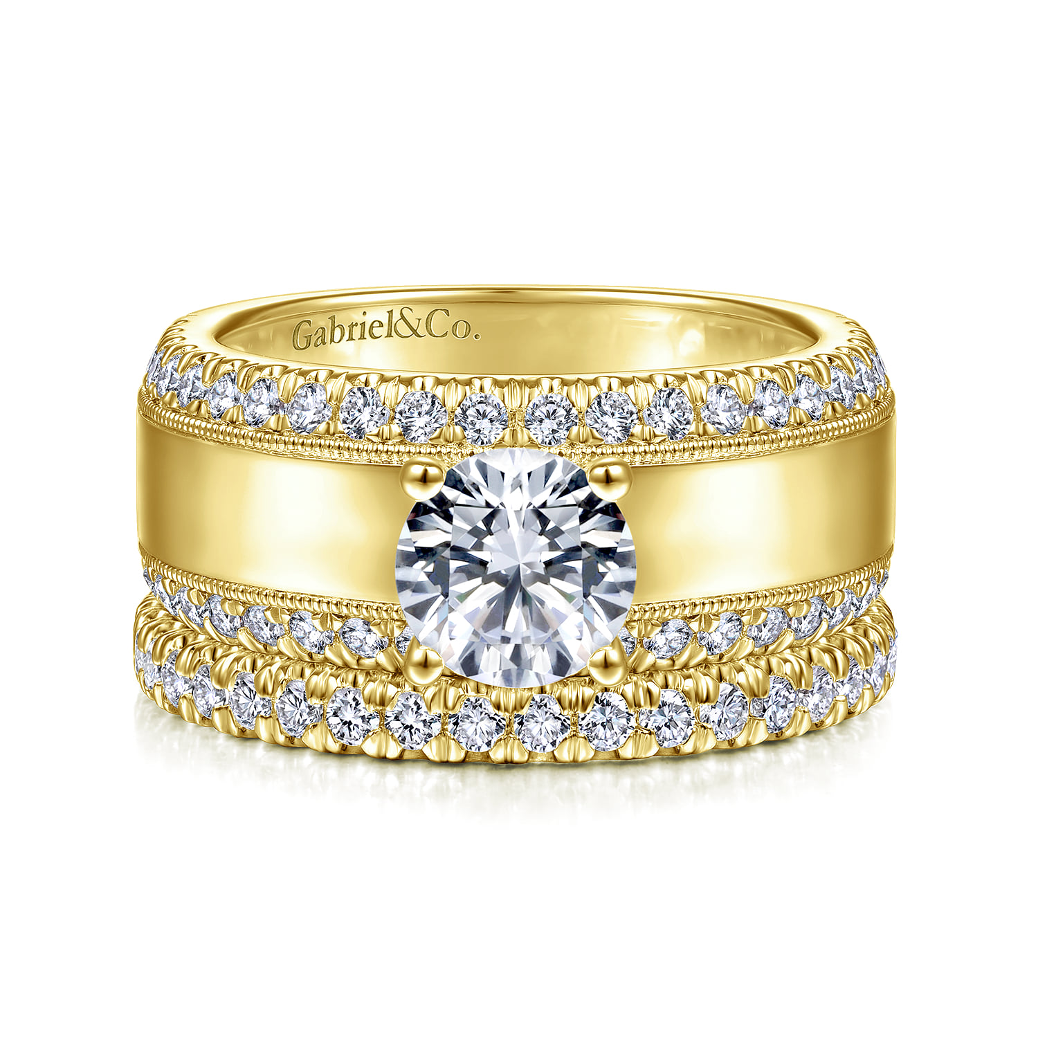 Matching Wedding Band in 14K Yellow Gold, photograph 4