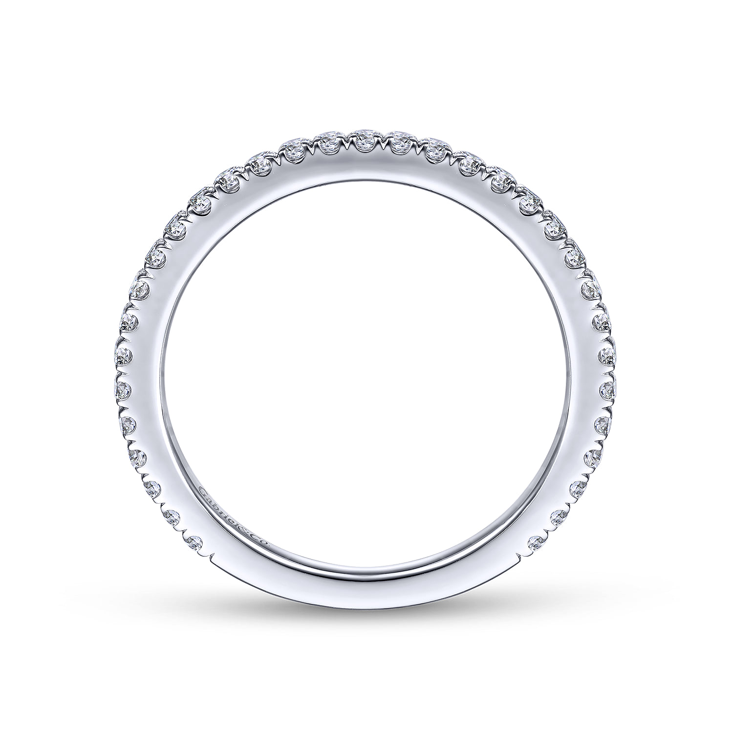 Matching Wedding Band in 14K White Gold, photograph 2