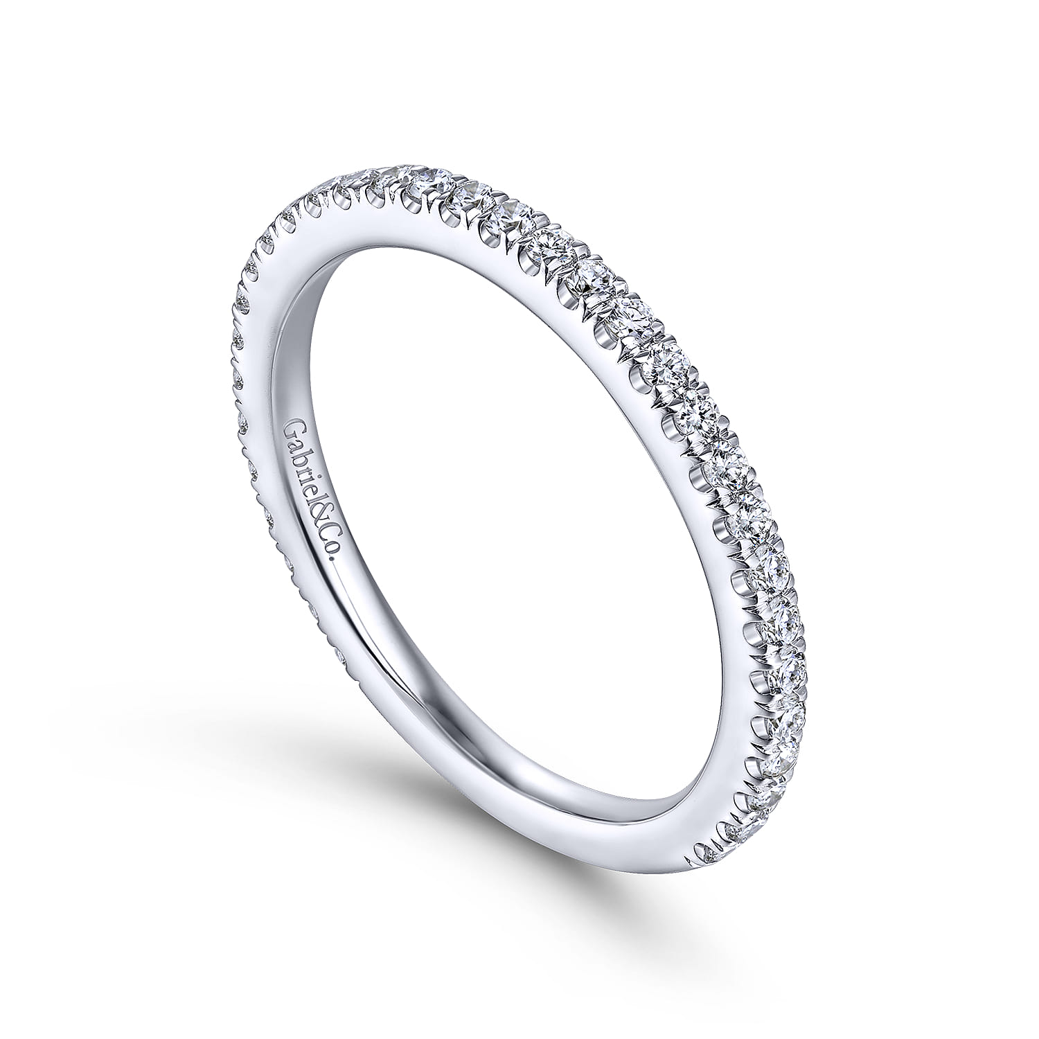 Matching Wedding Band in 14K White Gold, photograph 3