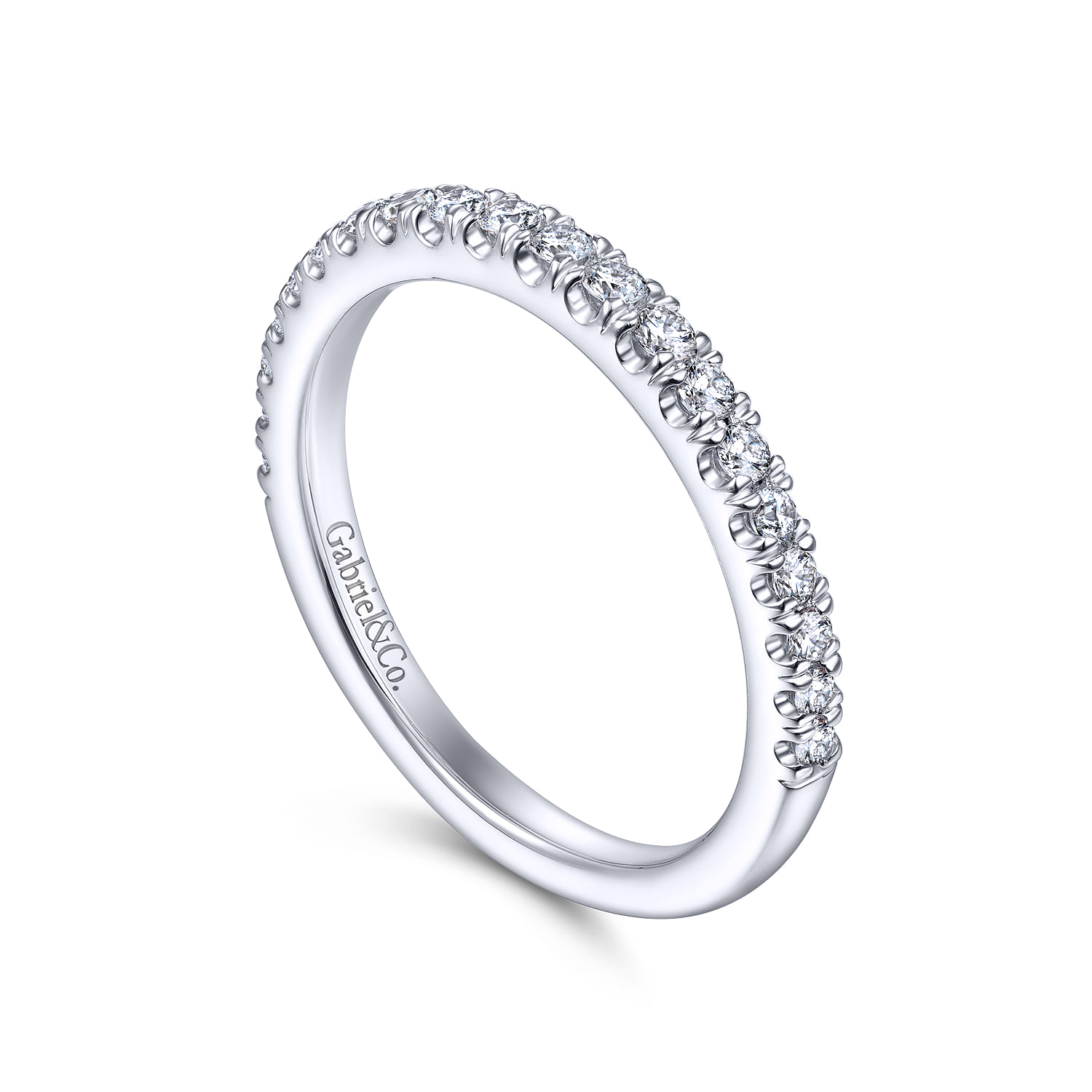 Matching Wedding Band in 14K White Gold, photograph 3