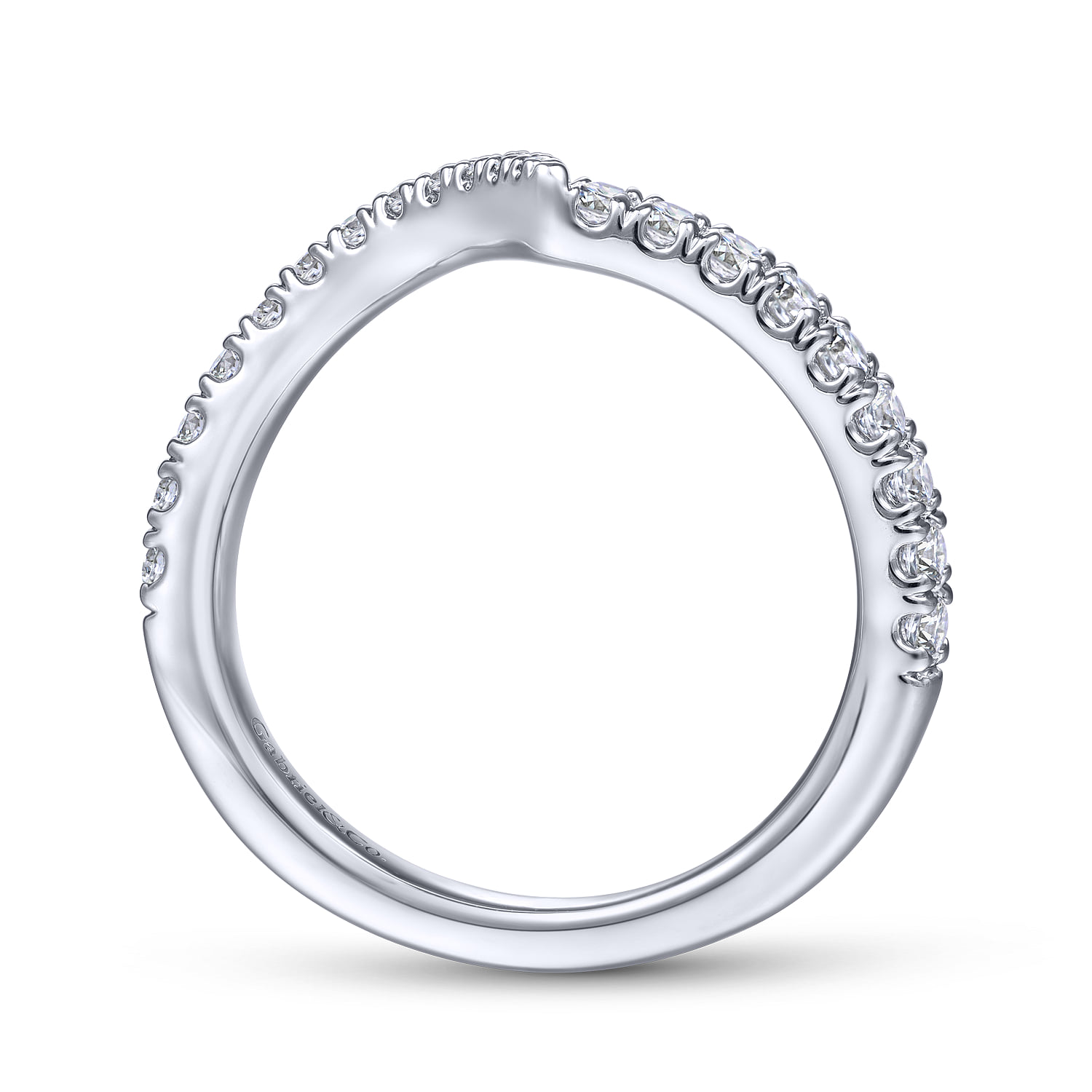 Matching Wedding Band in 14K White Gold, photograph 2