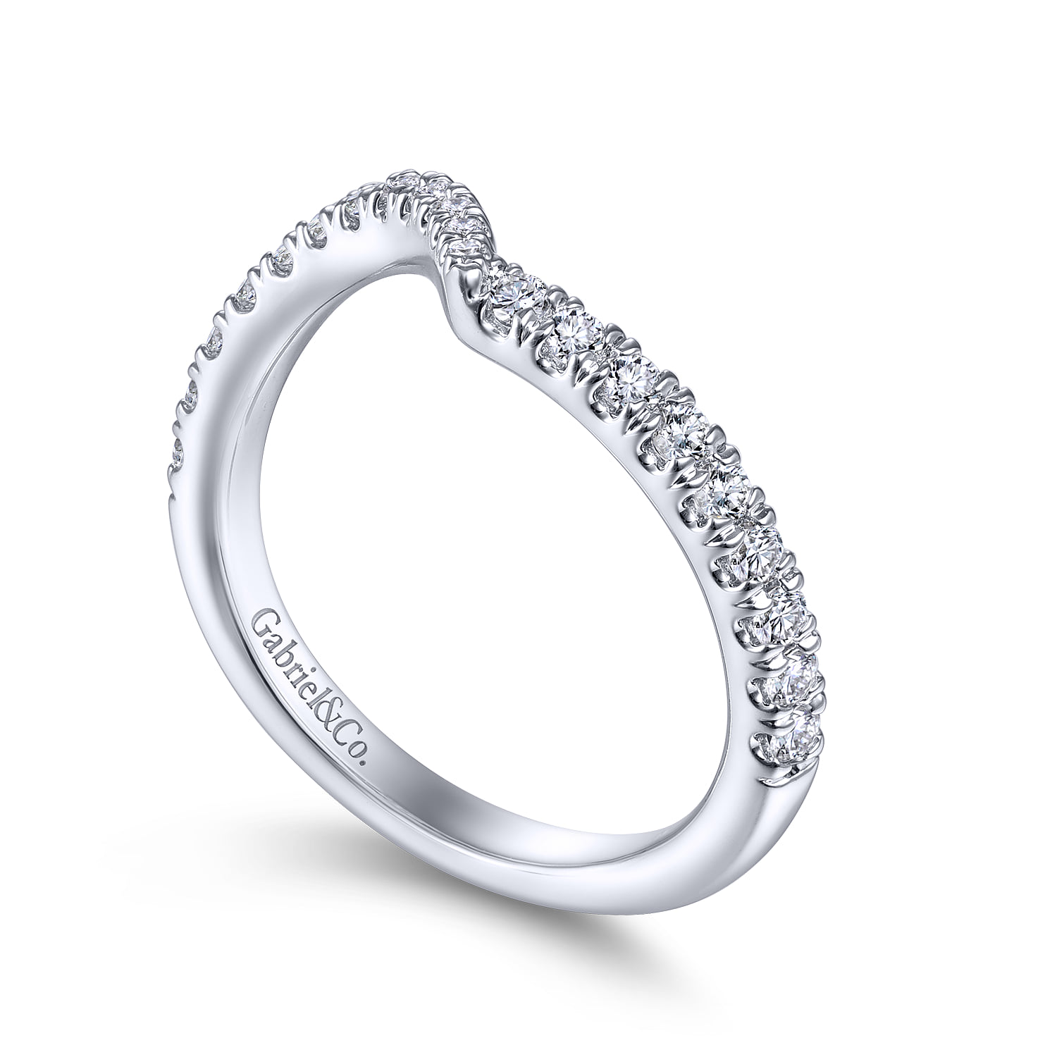 Matching Wedding Band in 14K White Gold, photograph 3