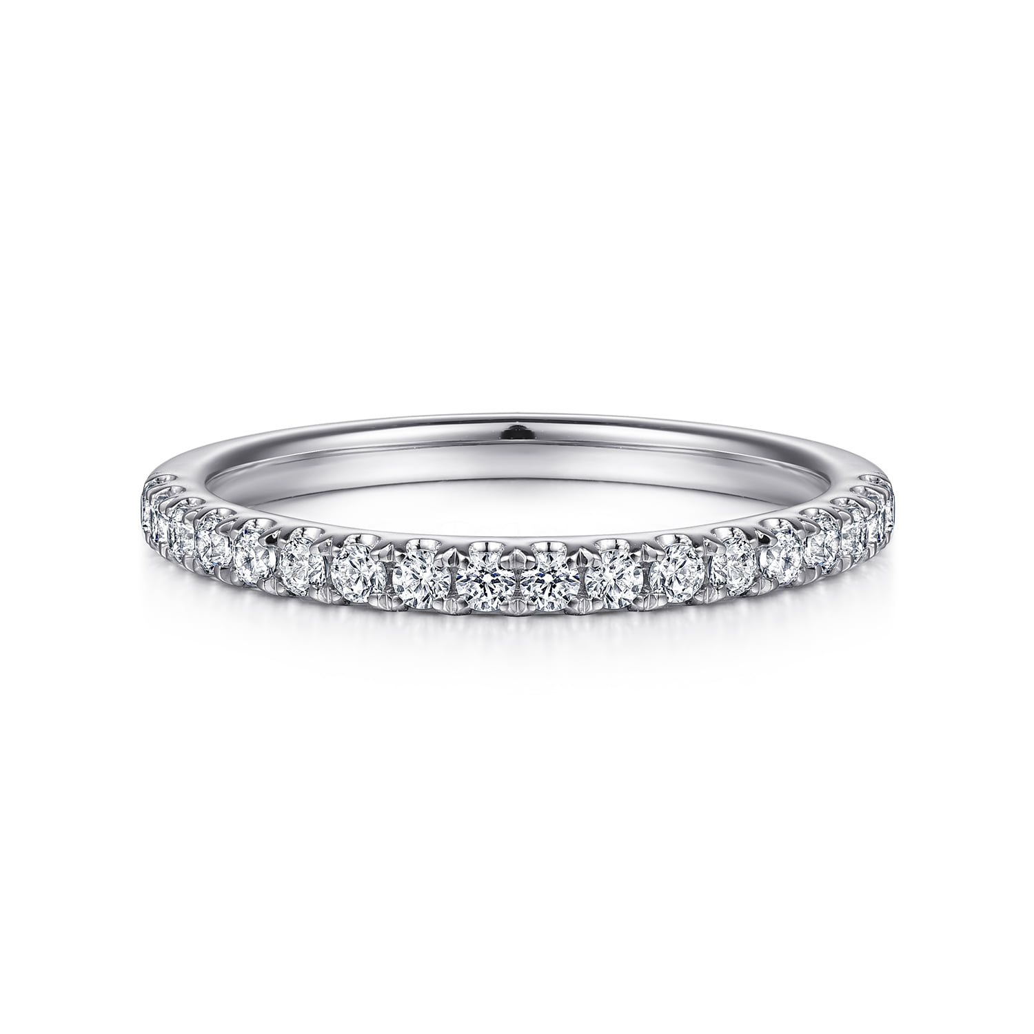 Diamond Matching Wedding Band in 14K White Gold
