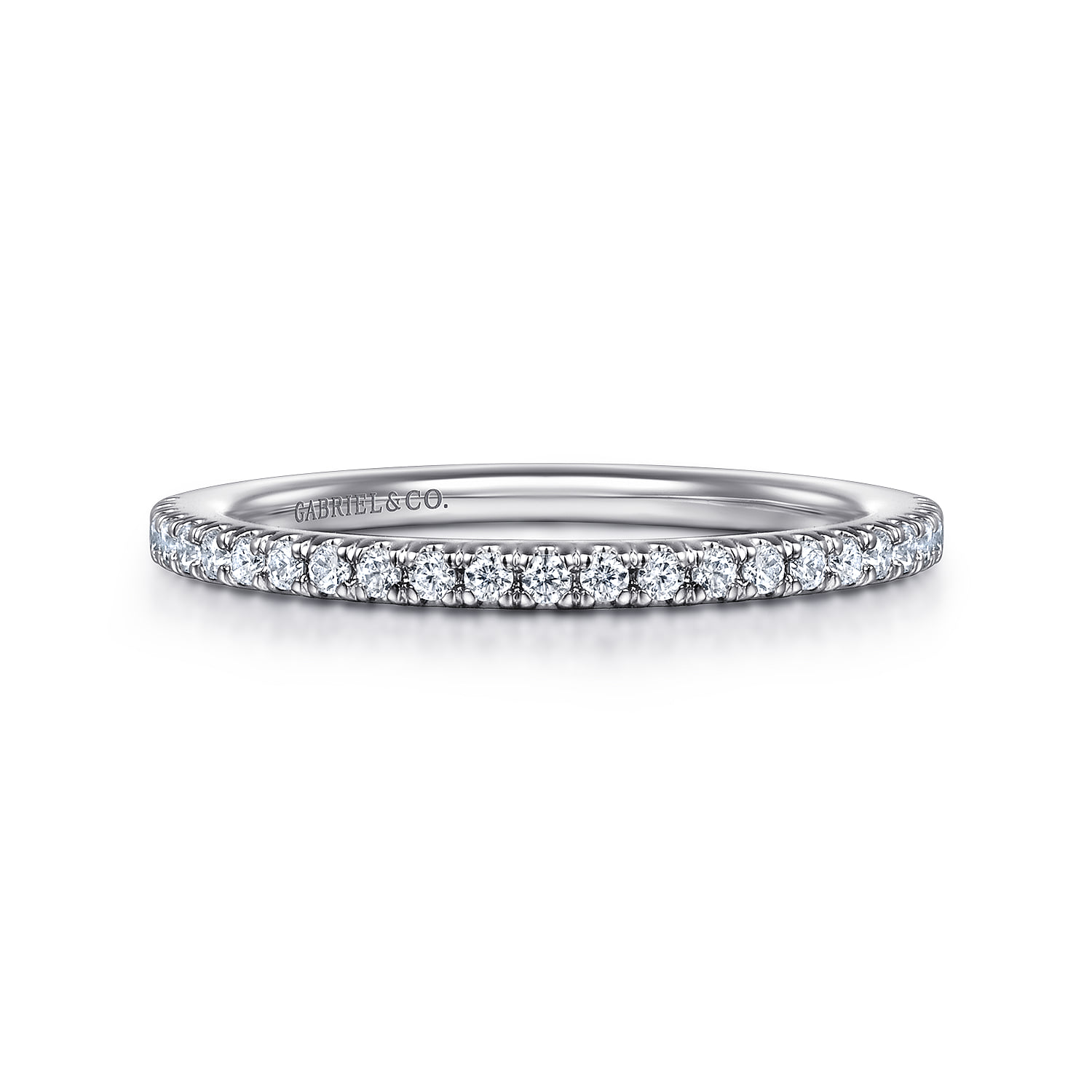 Diamond Matching Wedding Band in 14K White Gold