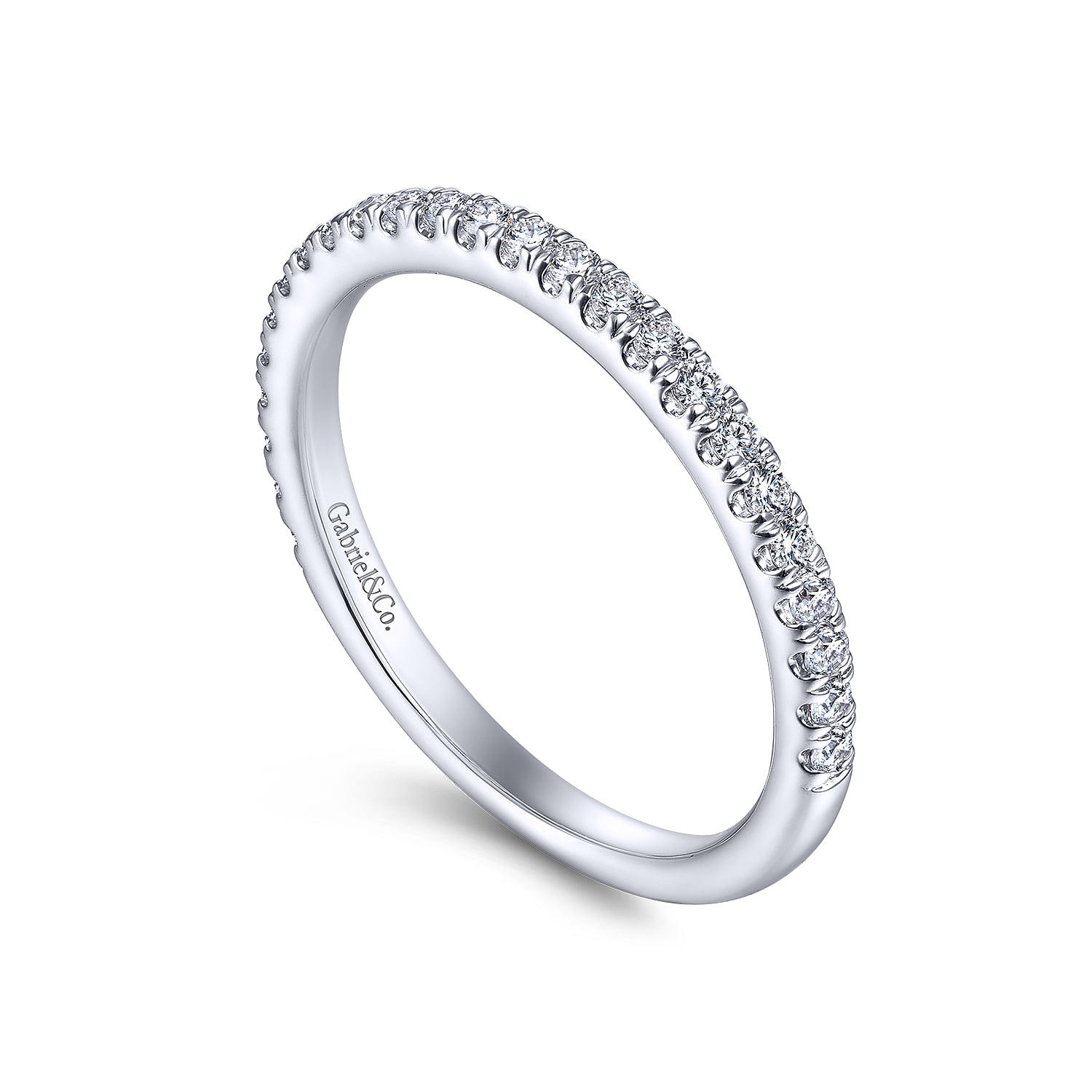 Matching Wedding Band in 14K White Gold, photograph 3