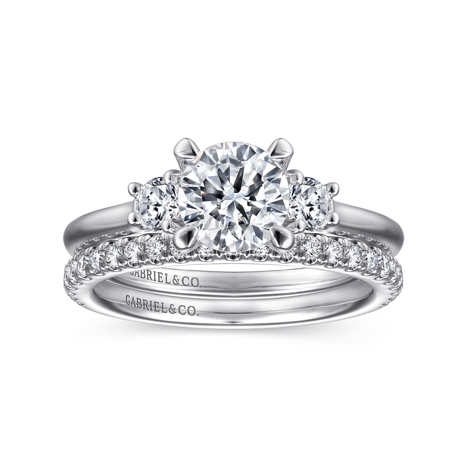 Matching Wedding Band in 14K White Gold, photograph 4
