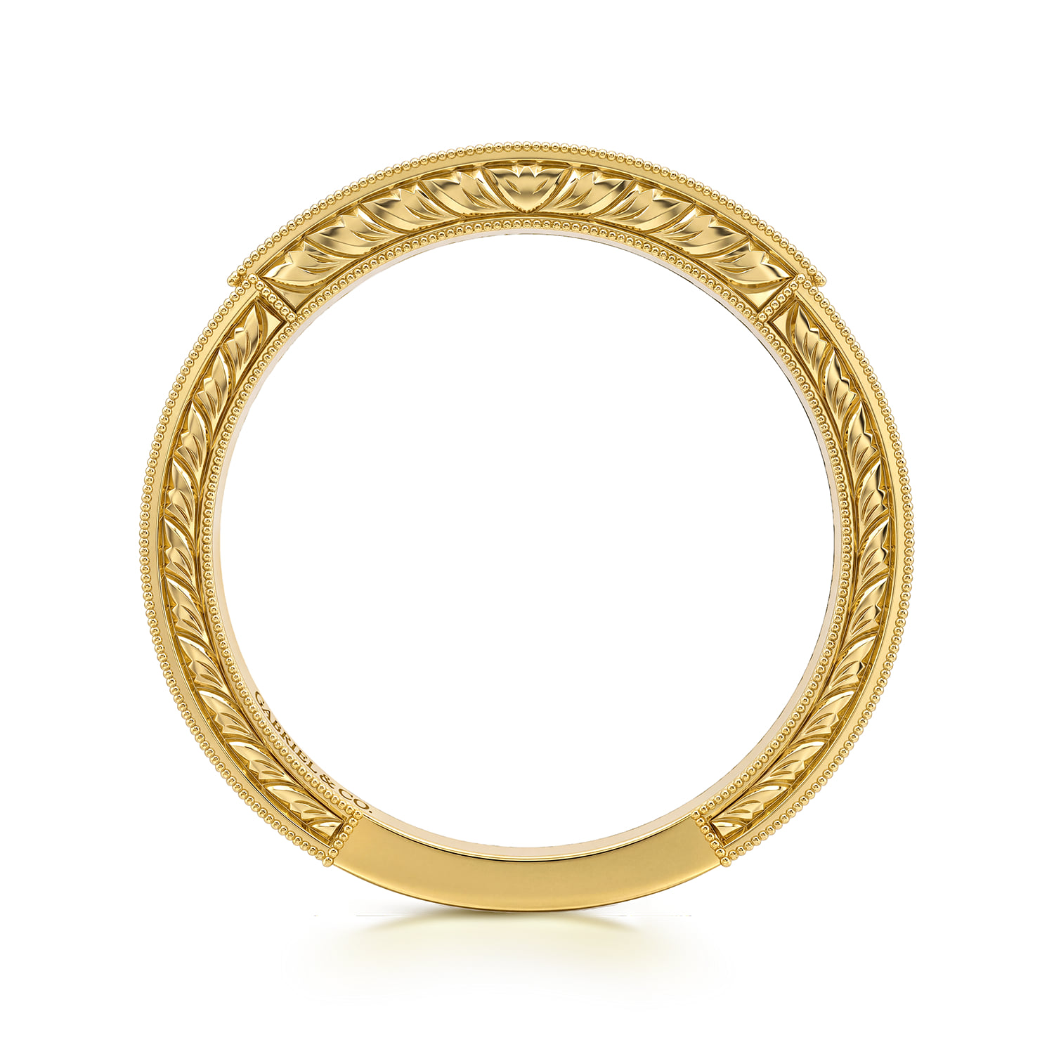 Matching Wedding Band in 14K Yellow Gold, photograph 2