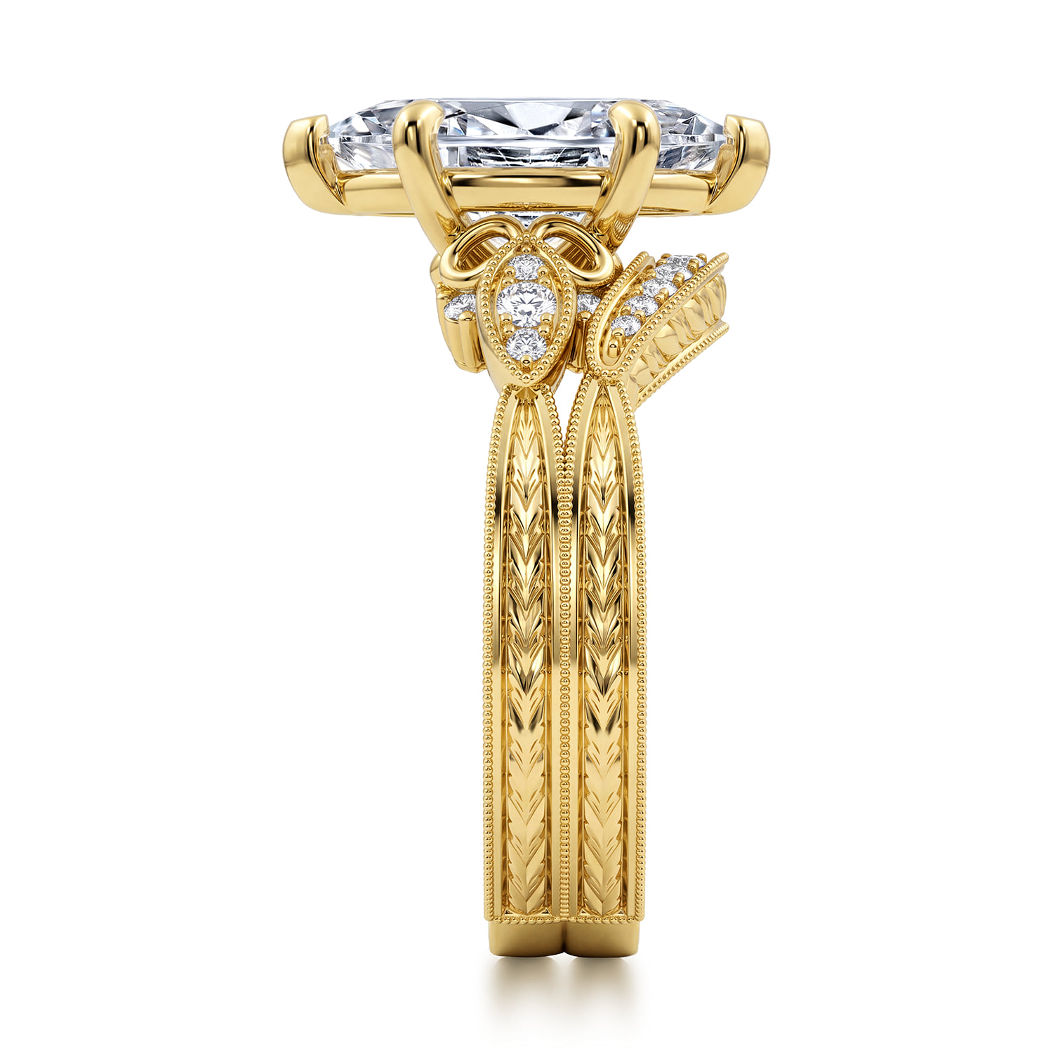 Matching Wedding Band in 14K Yellow Gold, photograph 5