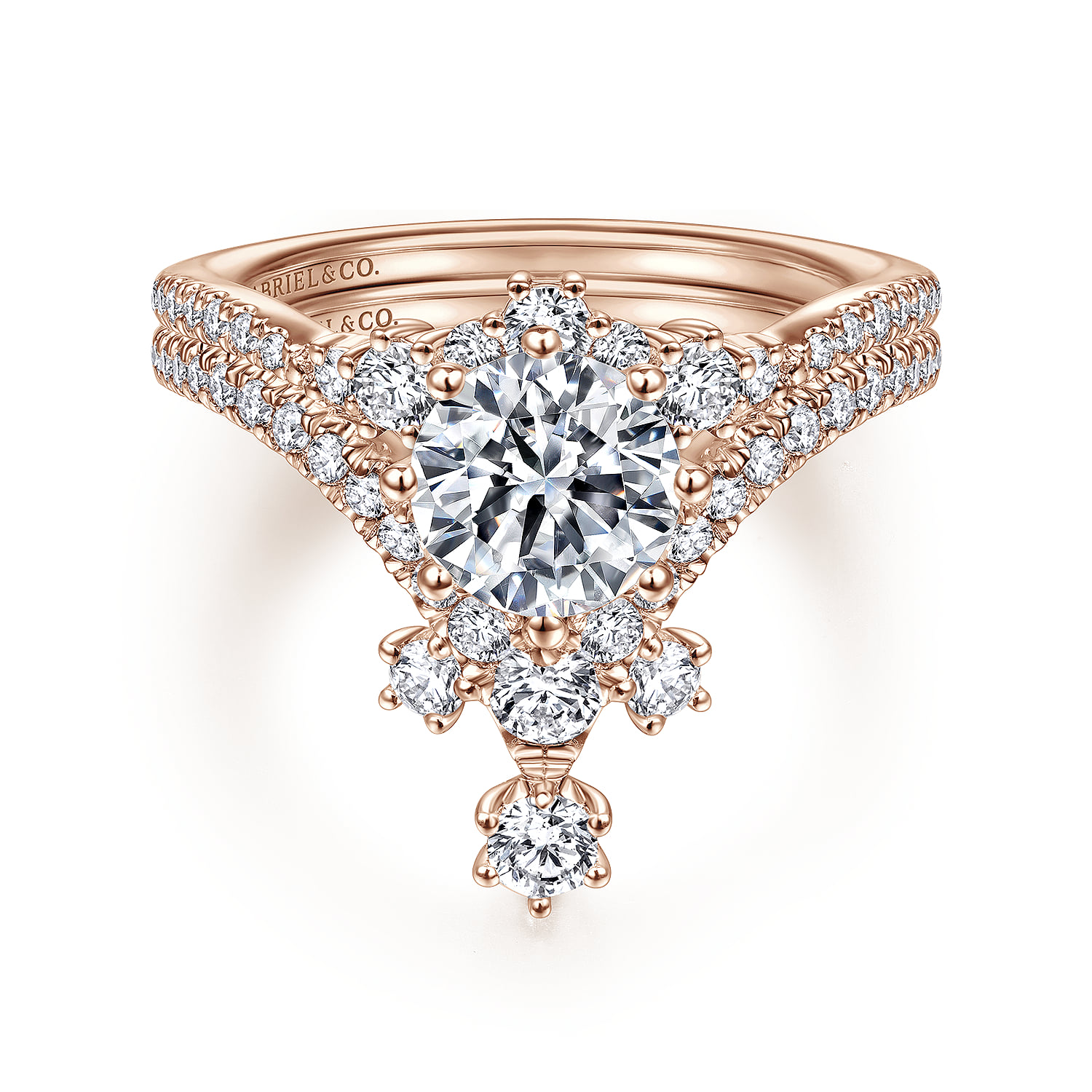 Matching Wedding Band in 14K Rose Gold, photograph 4