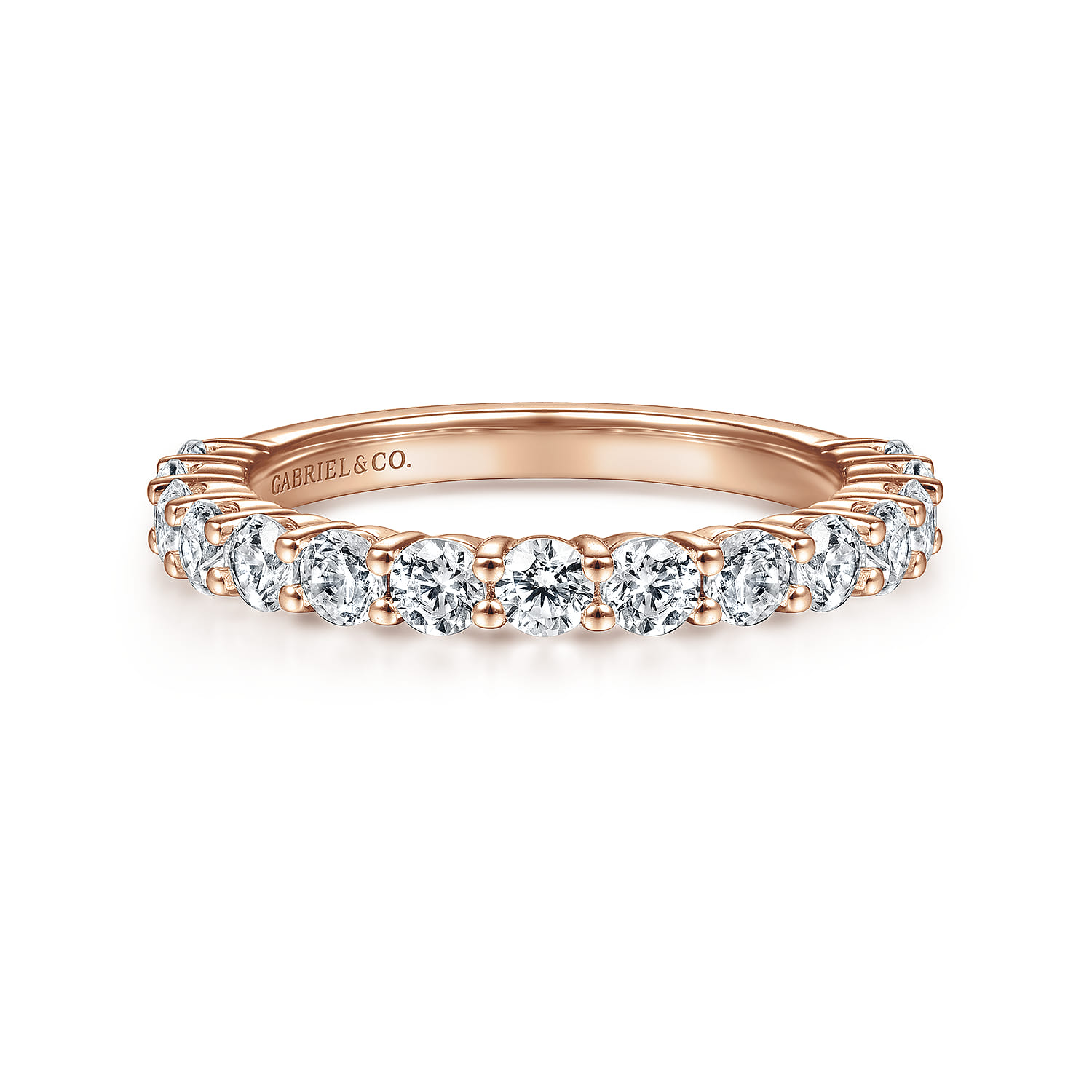Diamond Matching Wedding Band in 14K Rose Gold