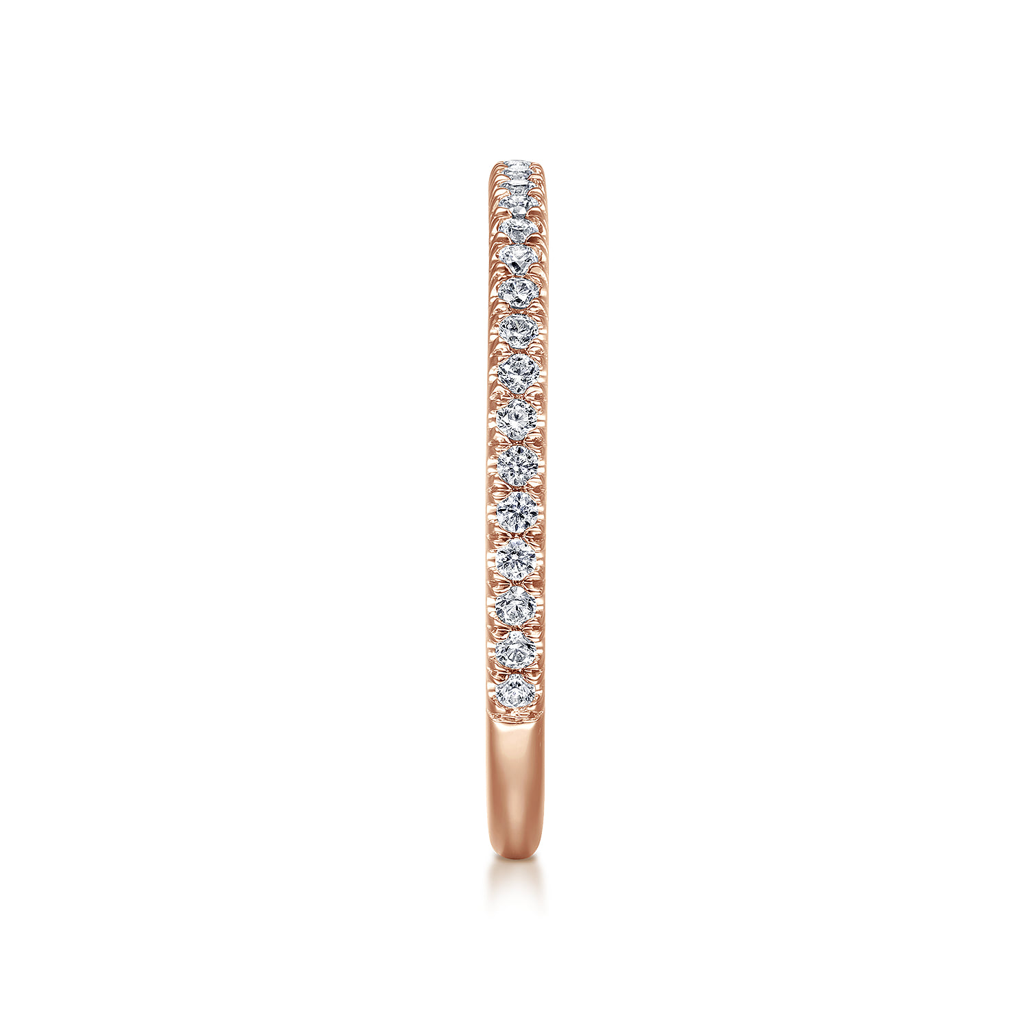 Matching Wedding Band in 14K Rose Gold, photograph 4