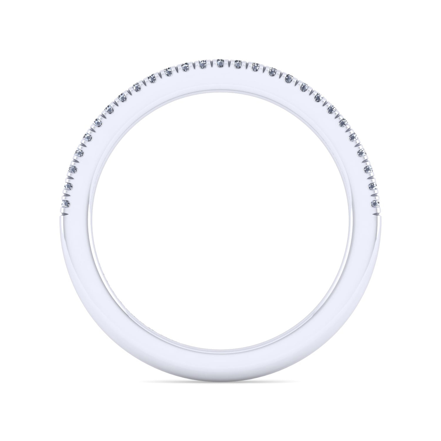 Matching Wedding Band in 14K White Gold, photograph 2