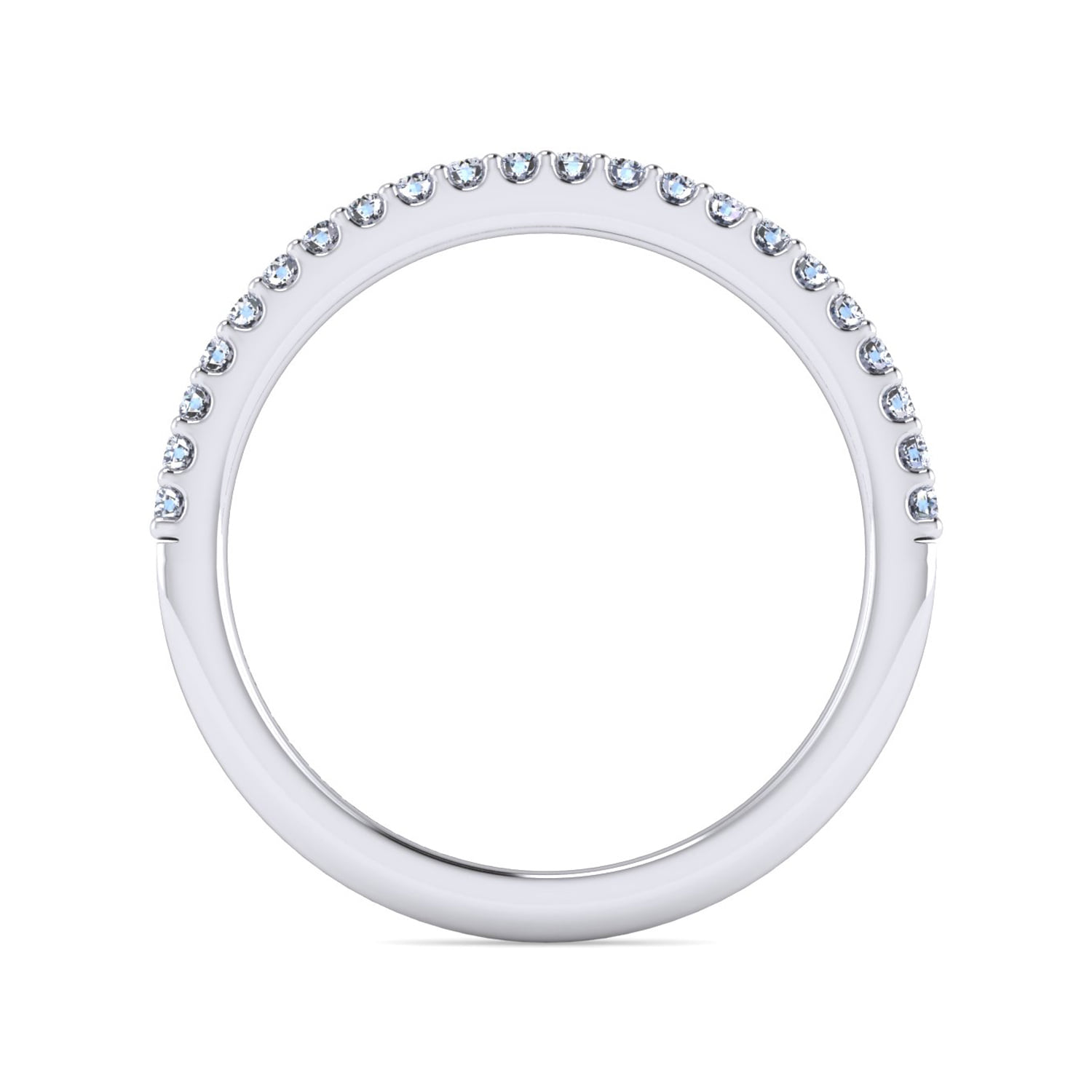 Matching Wedding Band in 14K White Gold, photograph 2