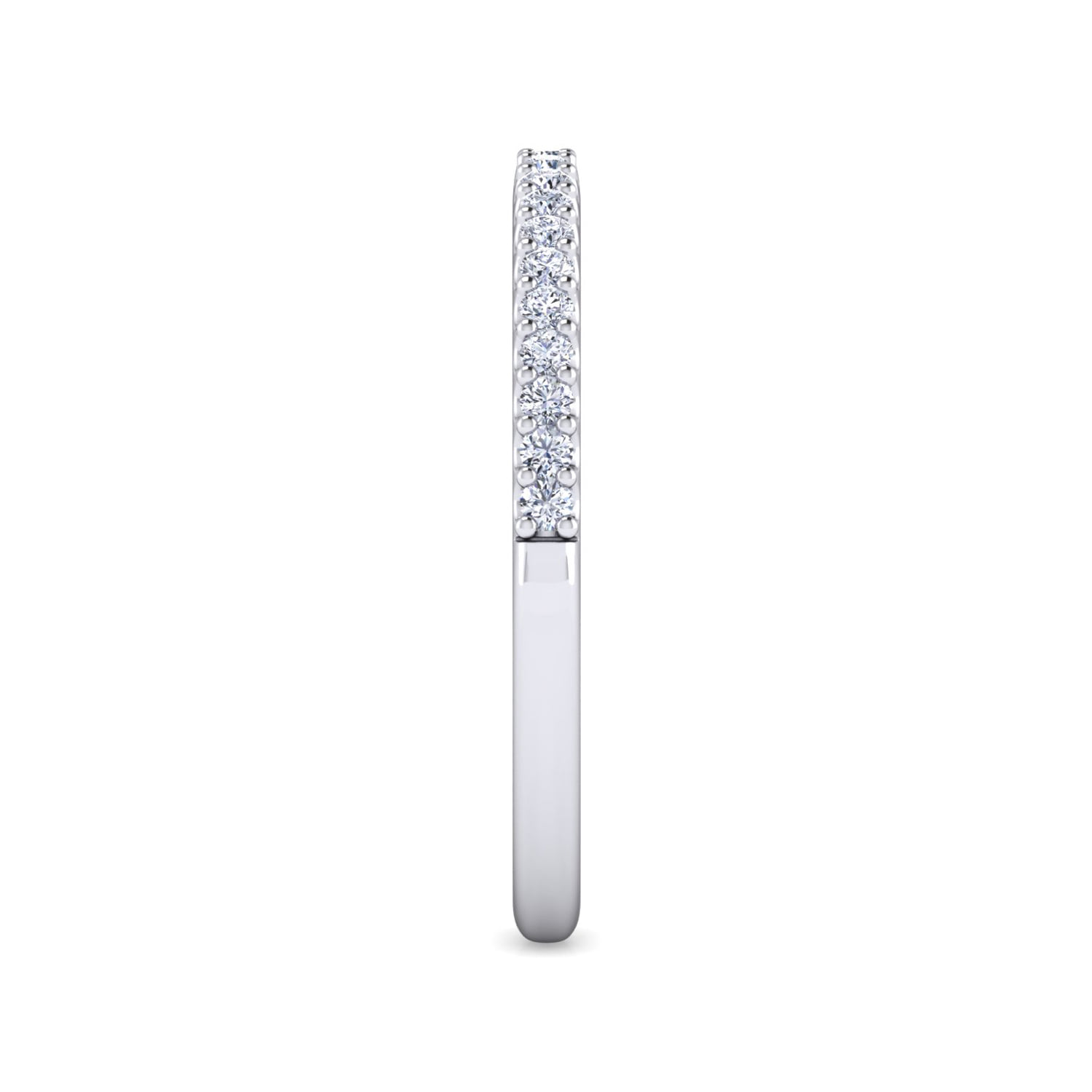 Matching Wedding Band in 14K White Gold, photograph 4