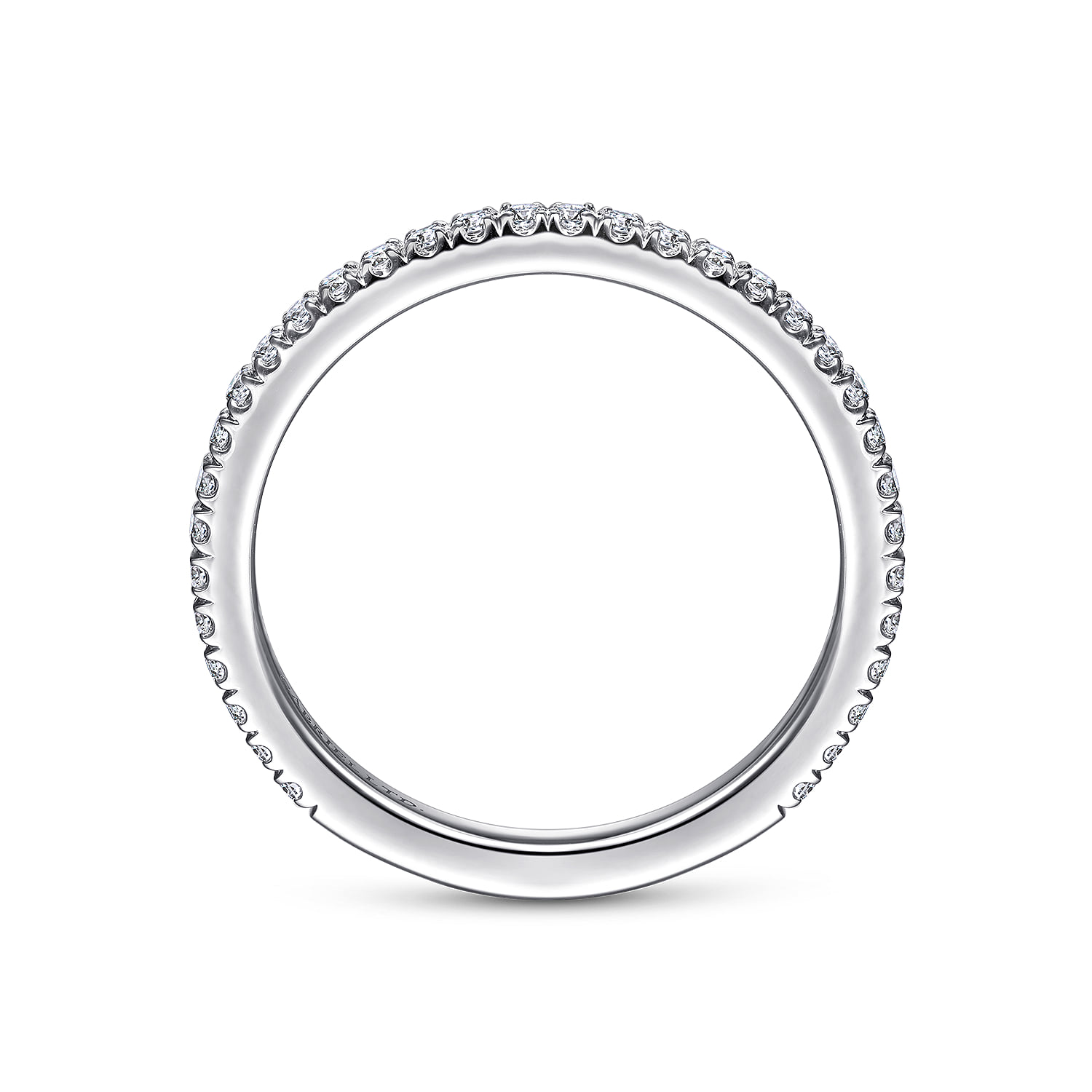 Matching Wedding Band in 14K White Gold, photograph 2