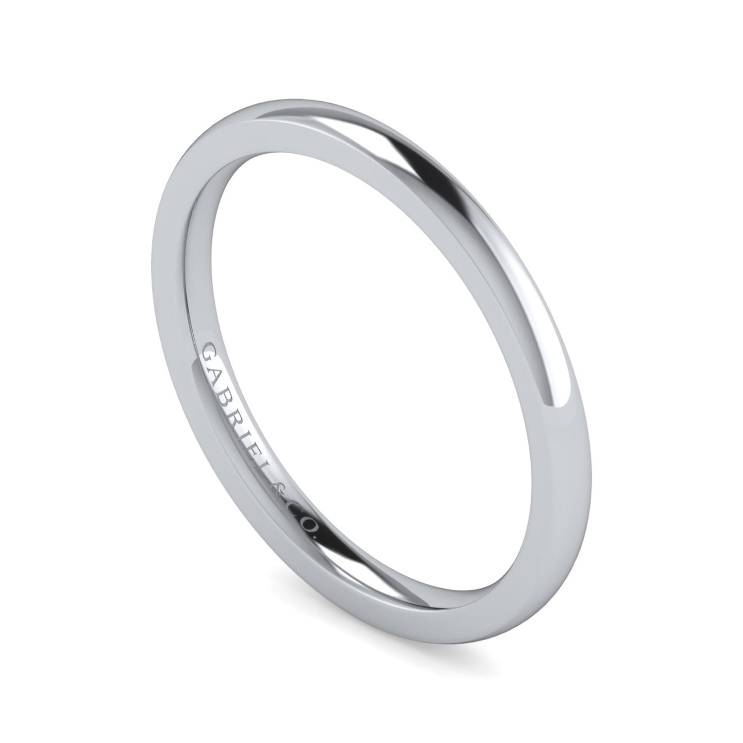 Matching Wedding Band in 14K White Gold, photograph 3