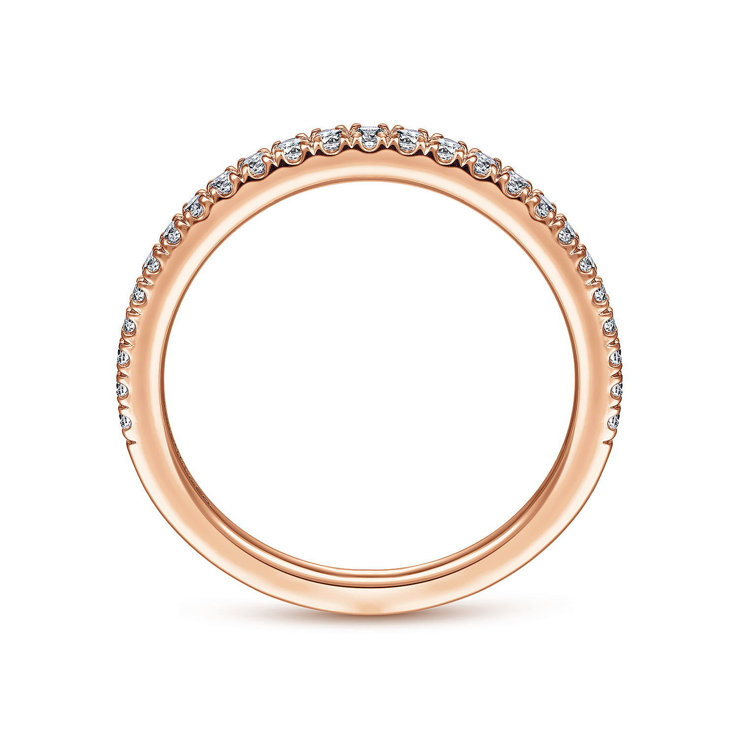 Matching Wedding Band in 14K Rose Gold, photograph 2