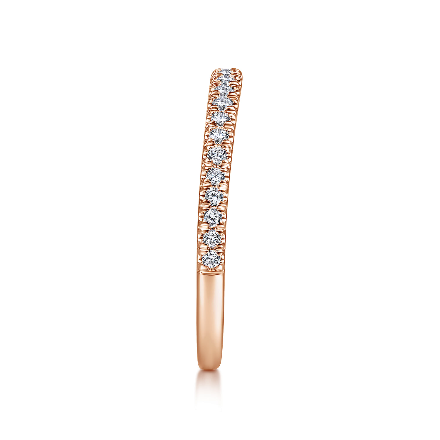 Matching Wedding Band in 14K Rose Gold, photograph 5