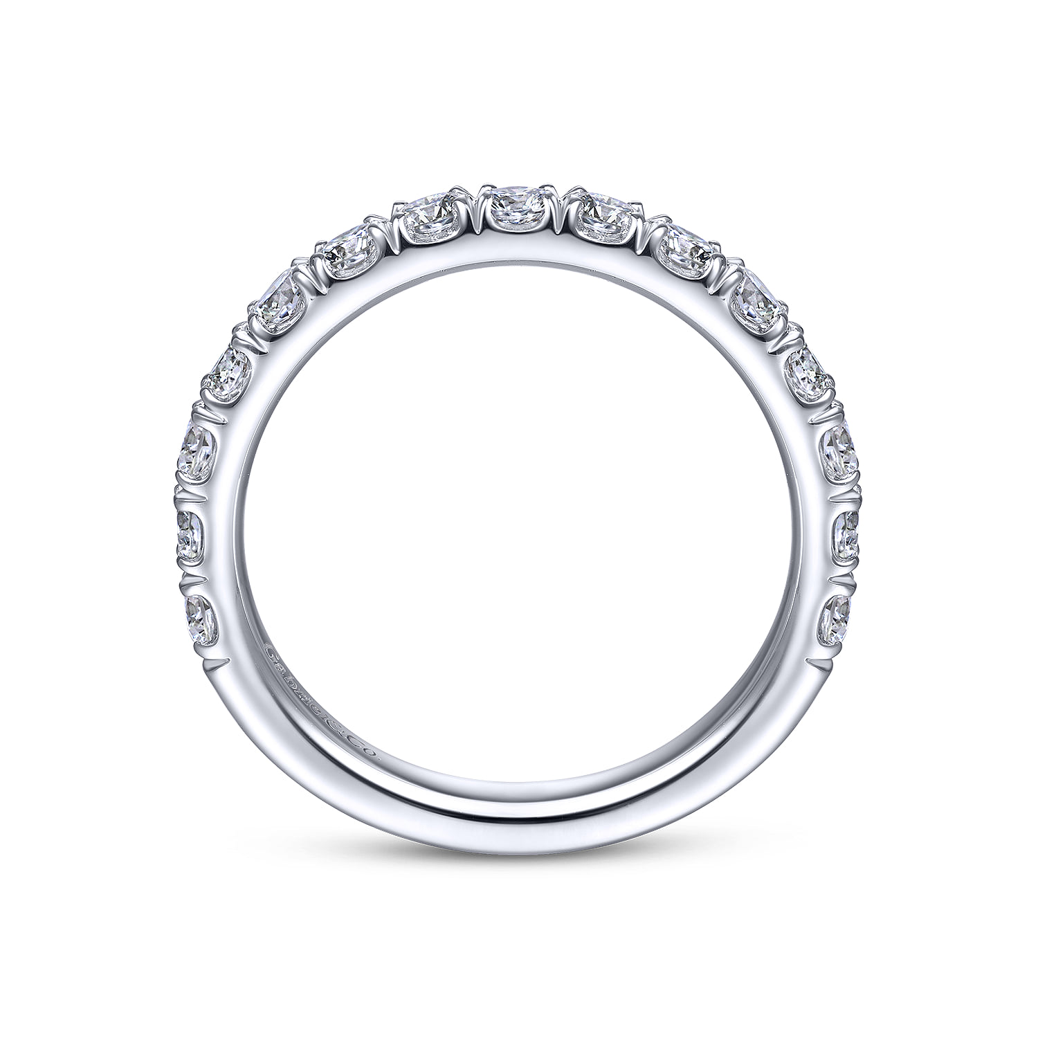 Matching Wedding Band in 14K White Gold, photograph 2