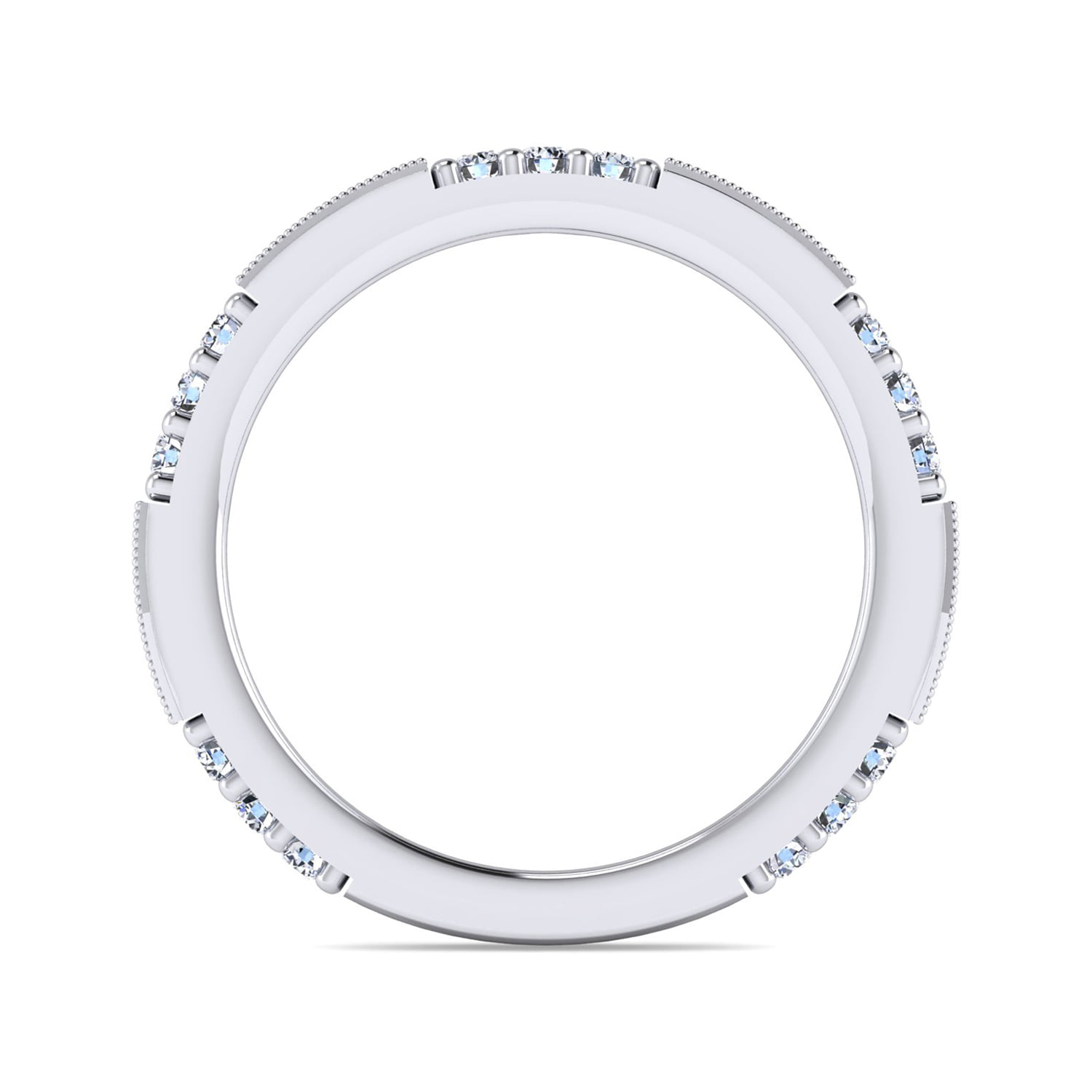 Matching Wedding Band in 14K White Gold, photograph 2