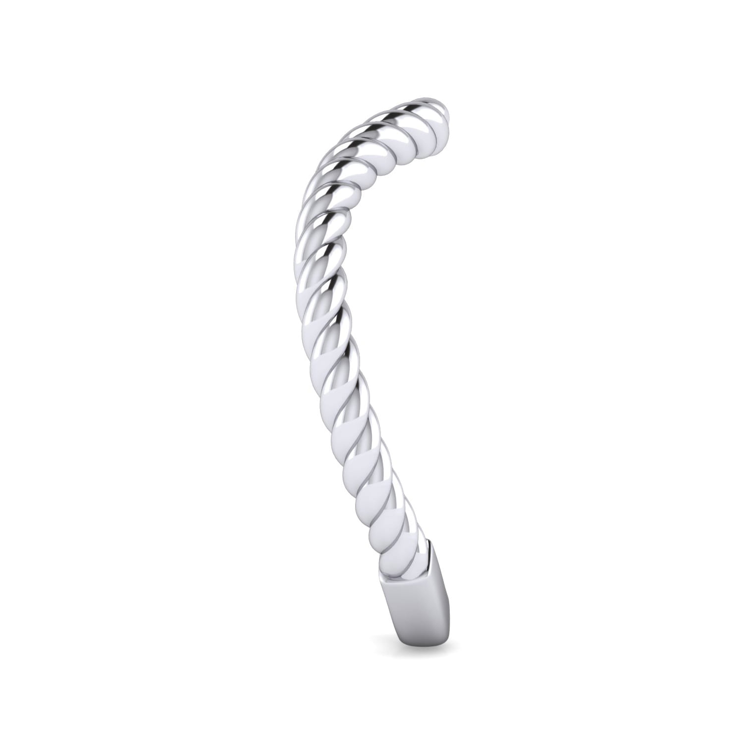 Matching Wedding Band in 14K White Gold, photograph 4