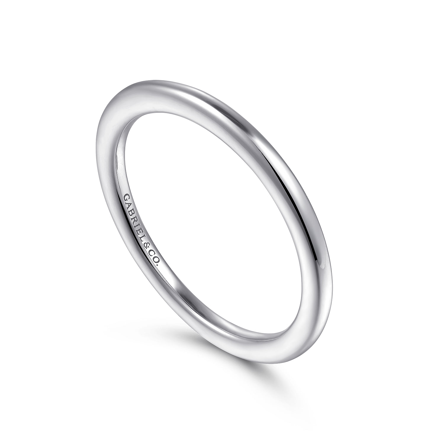 Diamond Matching Wedding Band in 14K White Gold, photograph 3