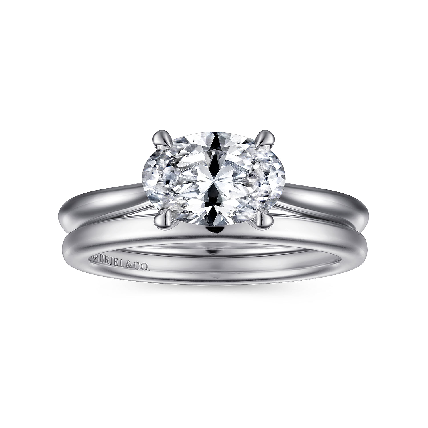 Matching Wedding Band in 14K White Gold, photograph 4