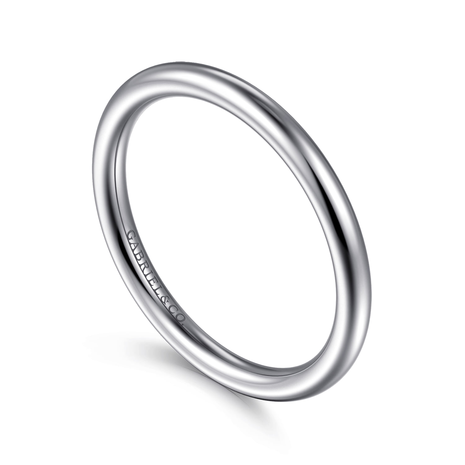 Matching Wedding Band in 14K White Gold, photograph 3