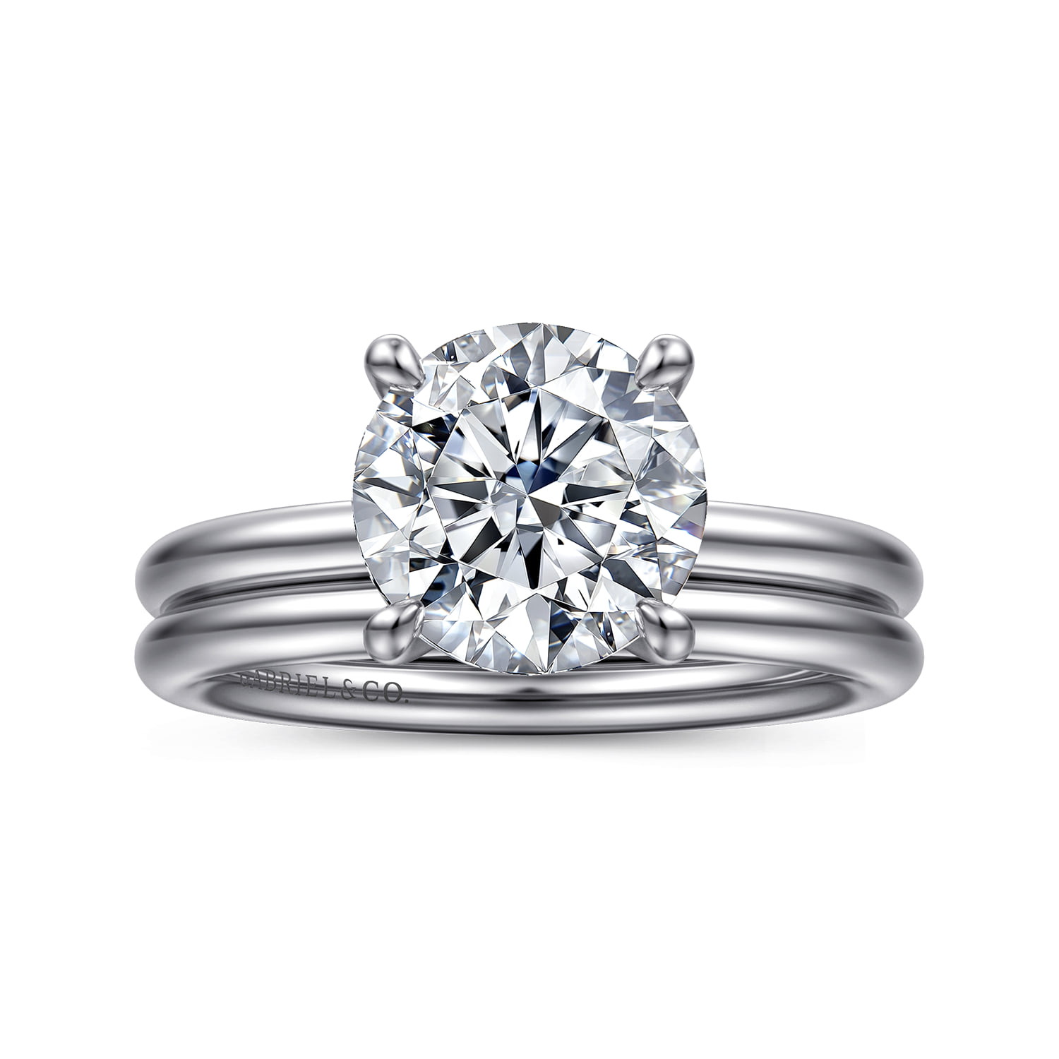 Matching Wedding Band in 14K White Gold, photograph 4