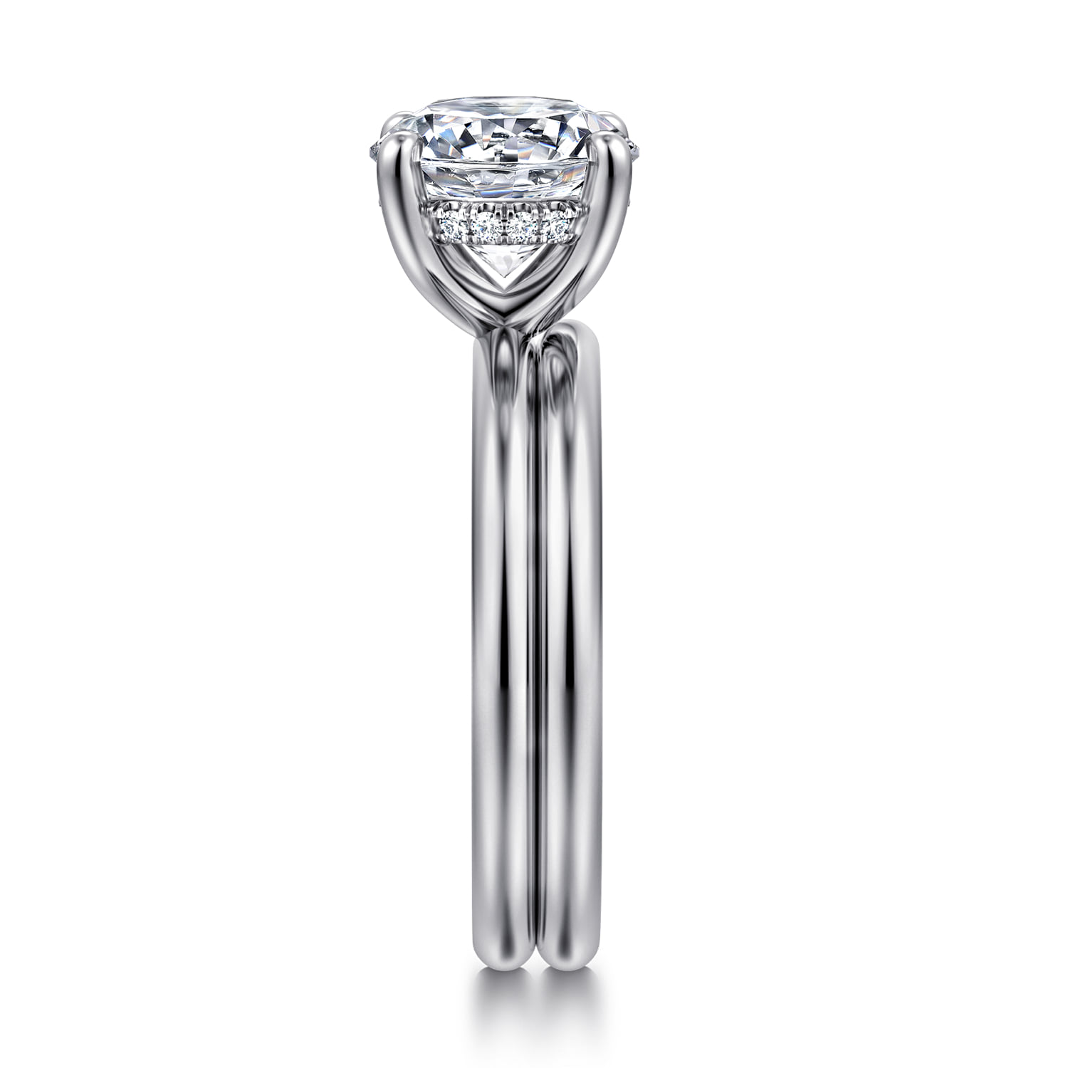 Matching Wedding Band in 14K White Gold, photograph 5