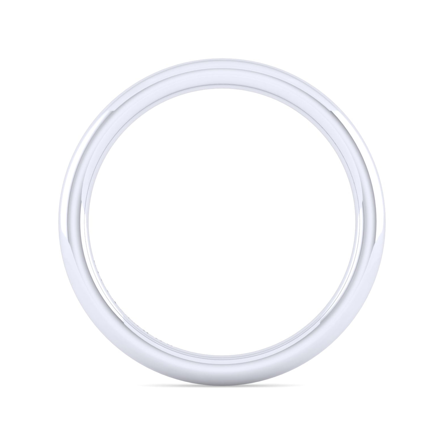Matching Wedding Band in 14K White Gold, photograph 2