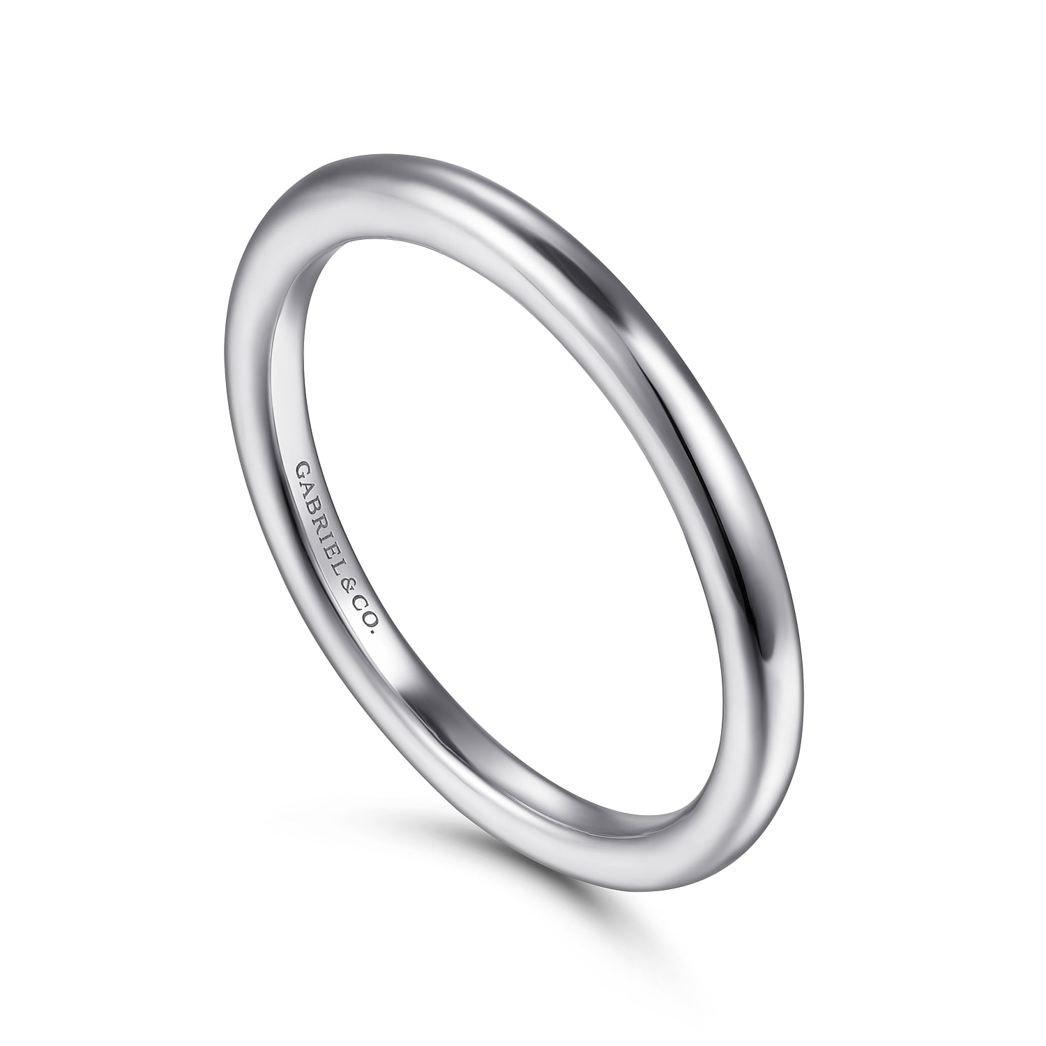 Matching Wedding Band in 14K White Gold, photograph 3