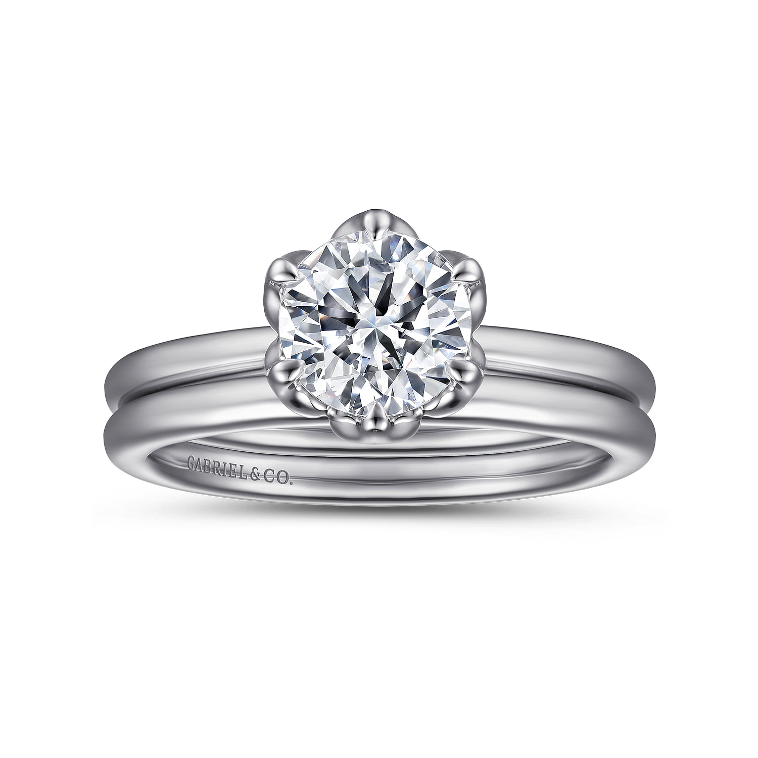 Matching Wedding Band in 14K White Gold, photograph 4
