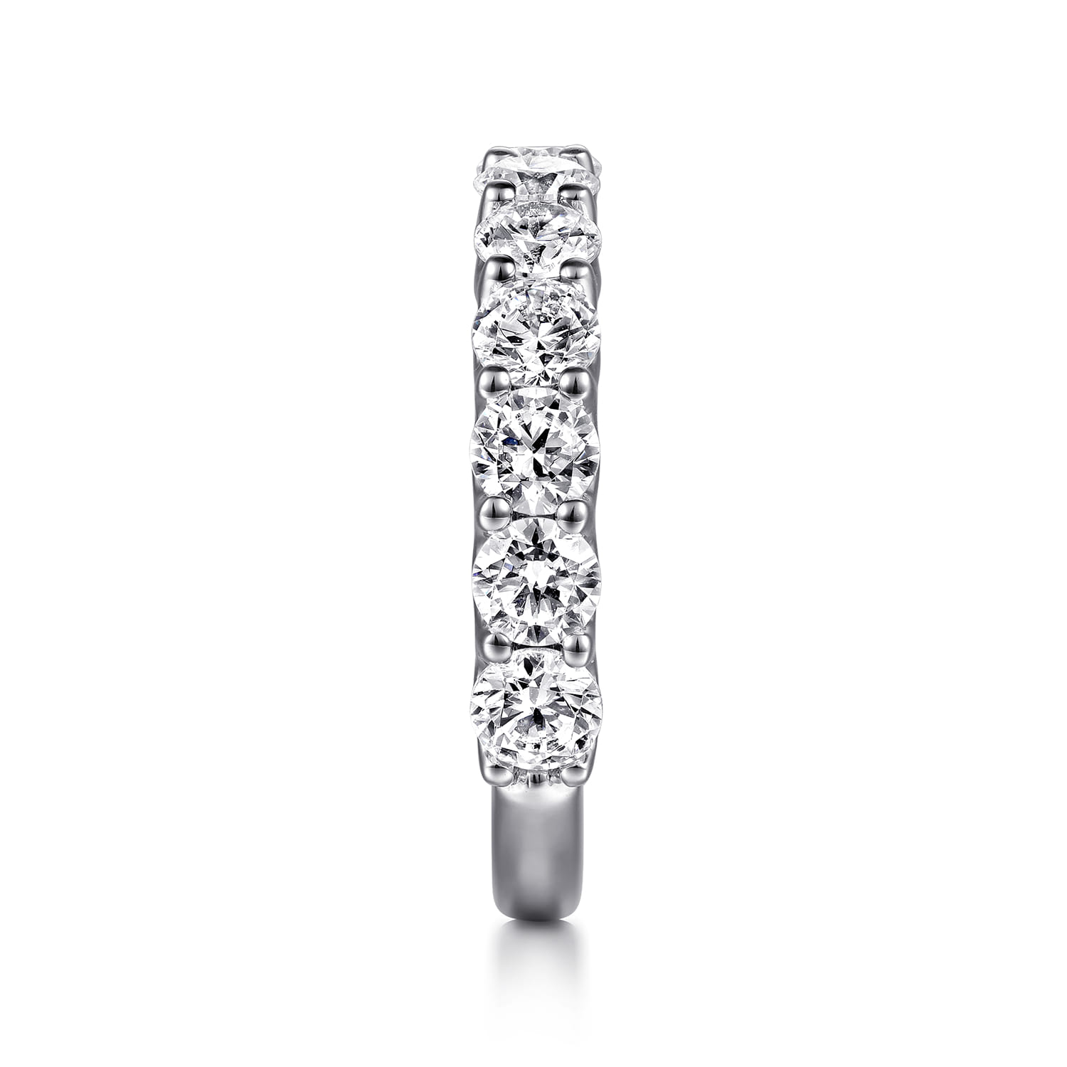Diamond Matching Wedding Band in 14K White Gold, photograph 5