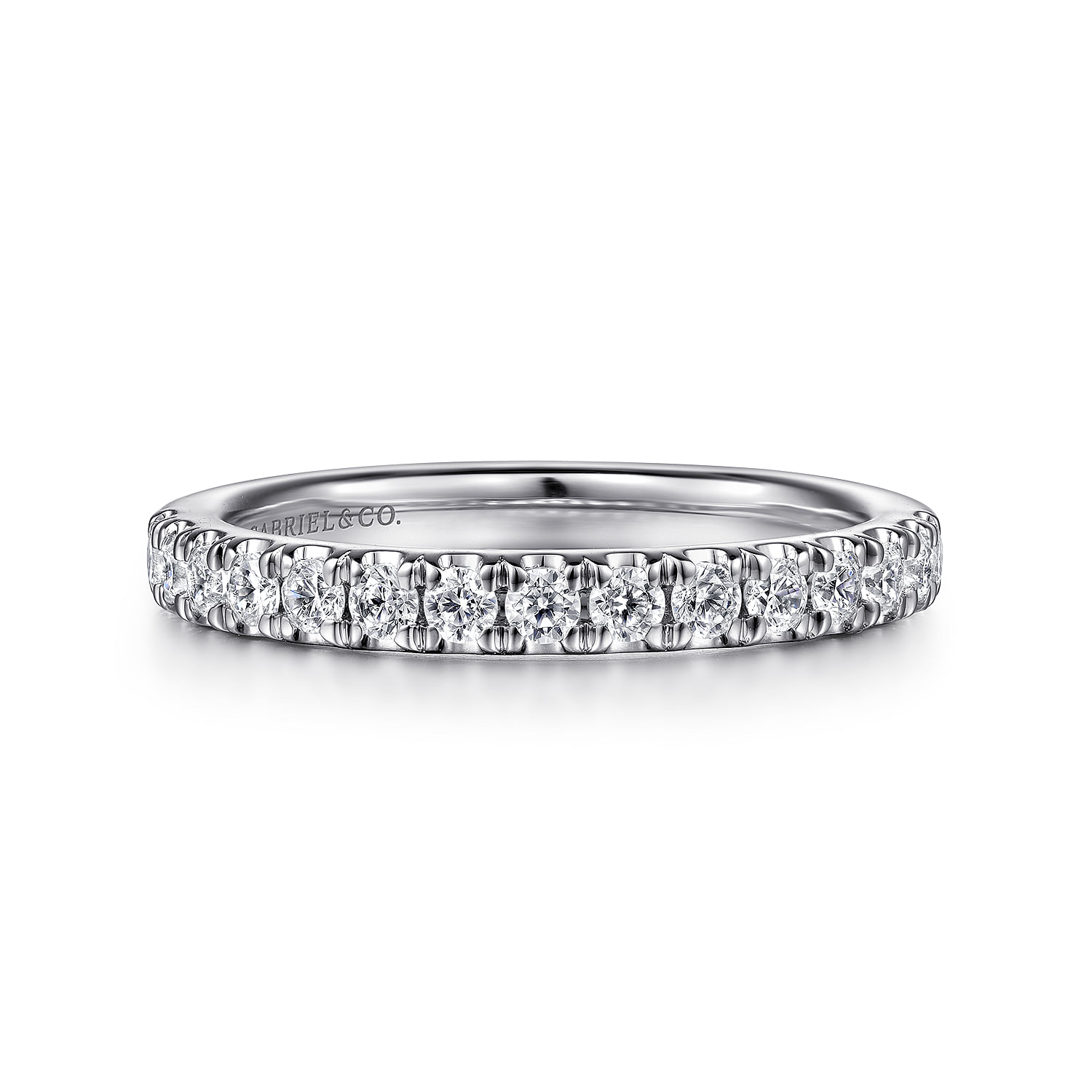 Diamond Matching Wedding Band in 14K White Gold