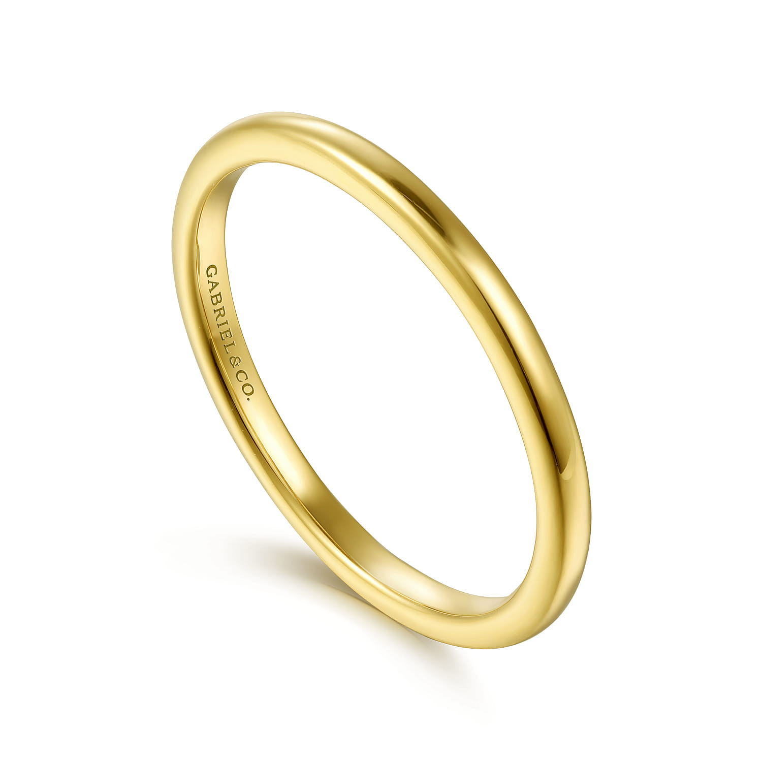 Matching Wedding Band in 14K Yellow Gold, photograph 3