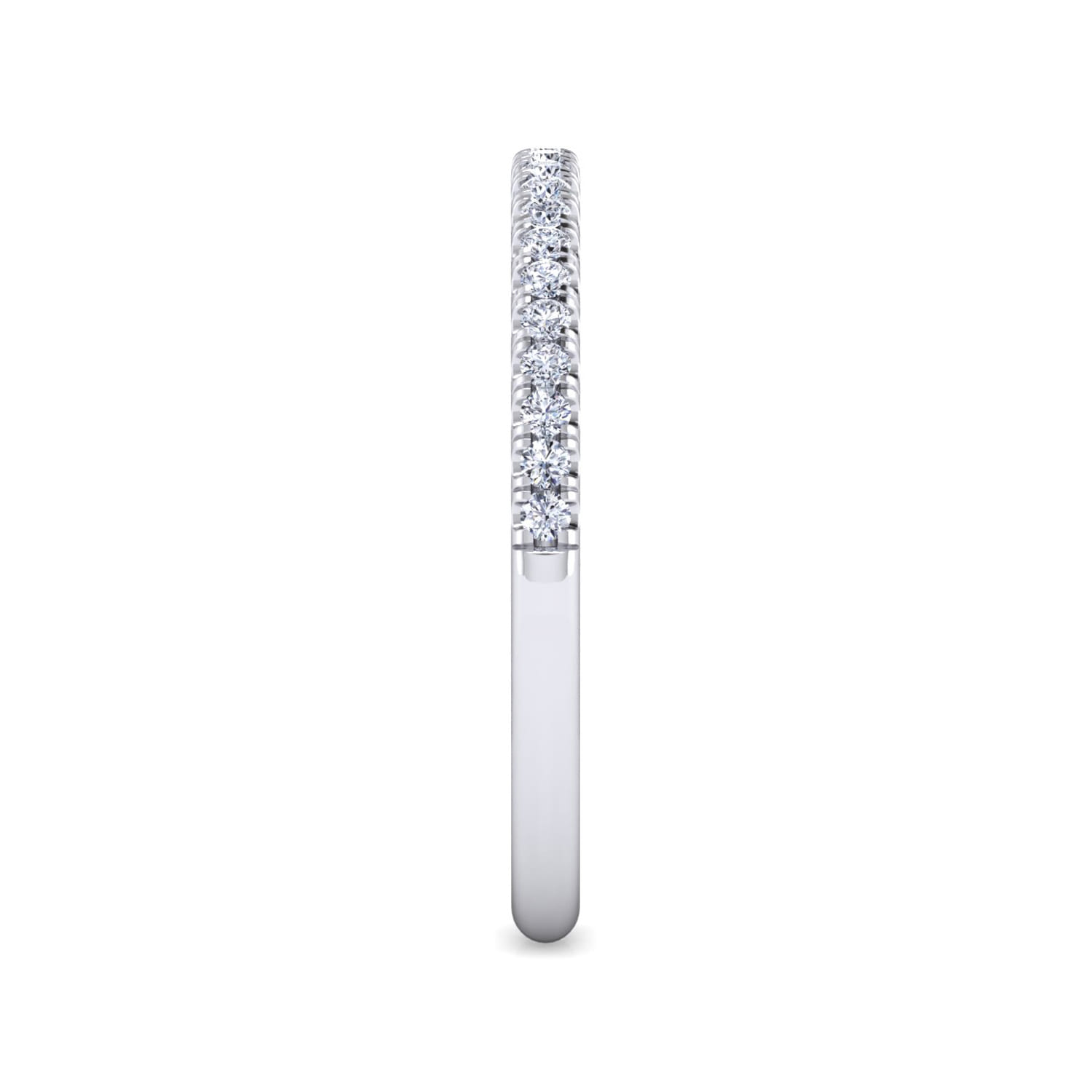 Matching Wedding Band in 14K White Gold, photograph 4