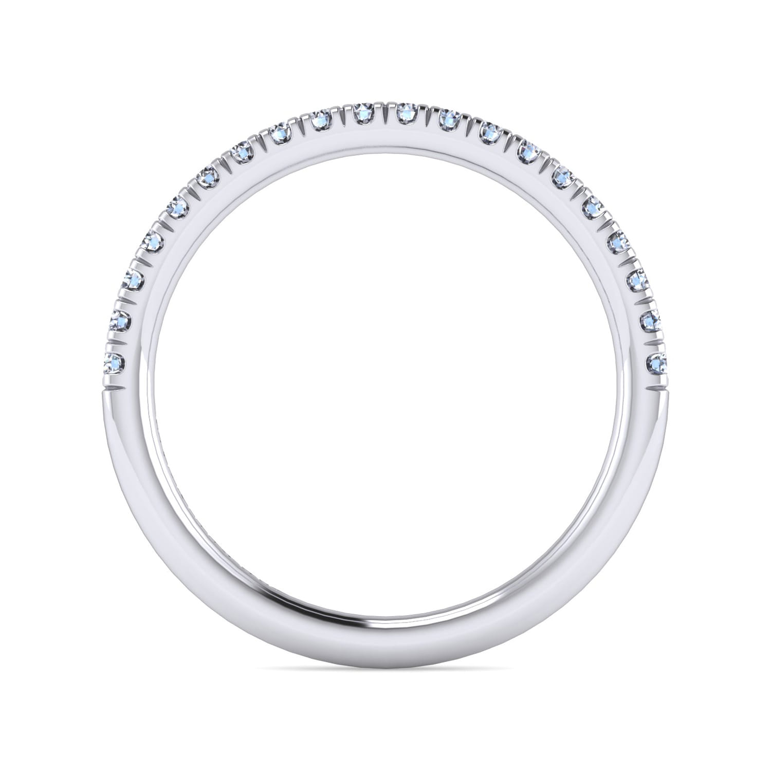 Matching Wedding Band in 14K White Gold, photograph 2